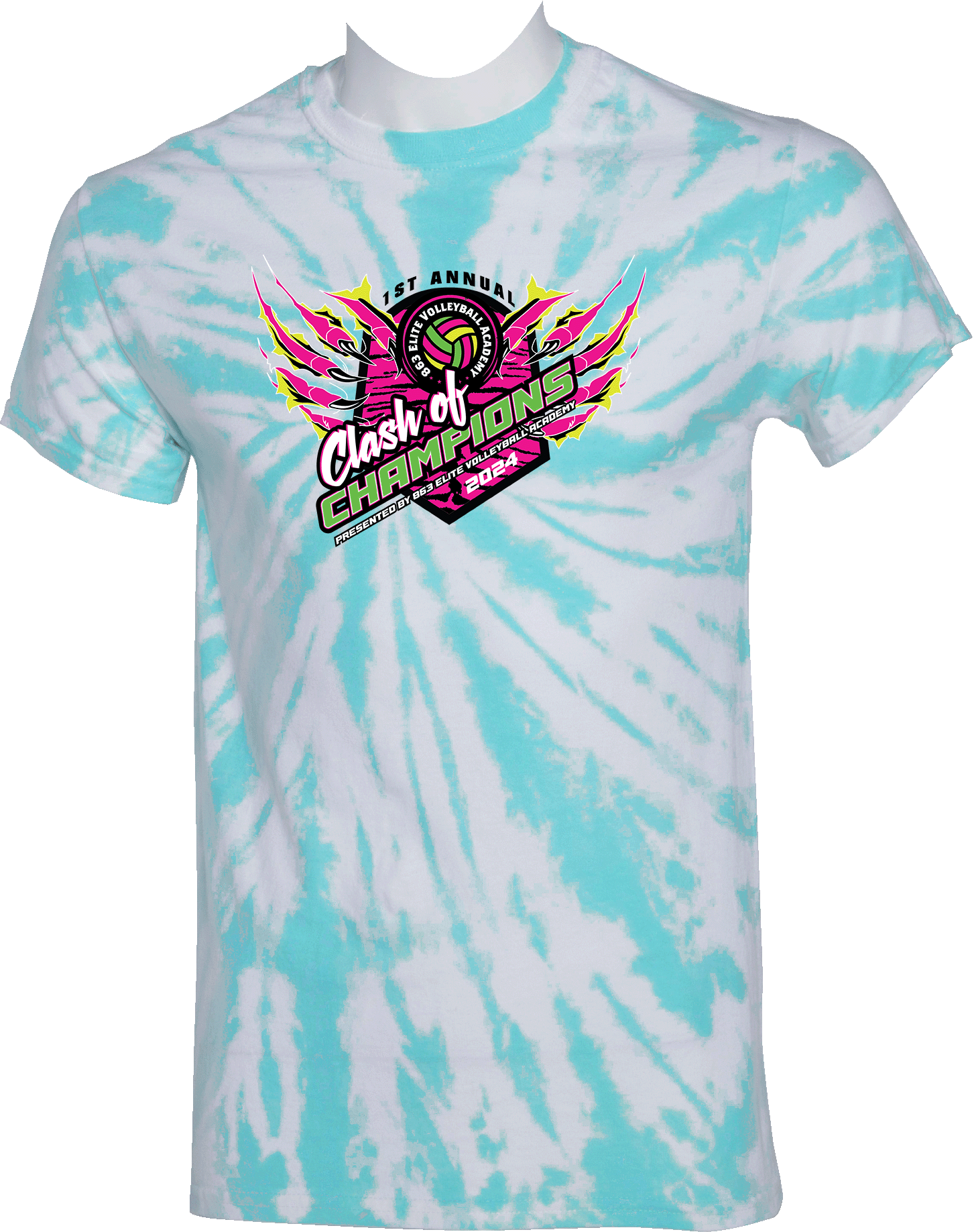 Tie-Dye Short Sleeves - 2024 1ST ANNUAL CLASH OF CHAMPIONS