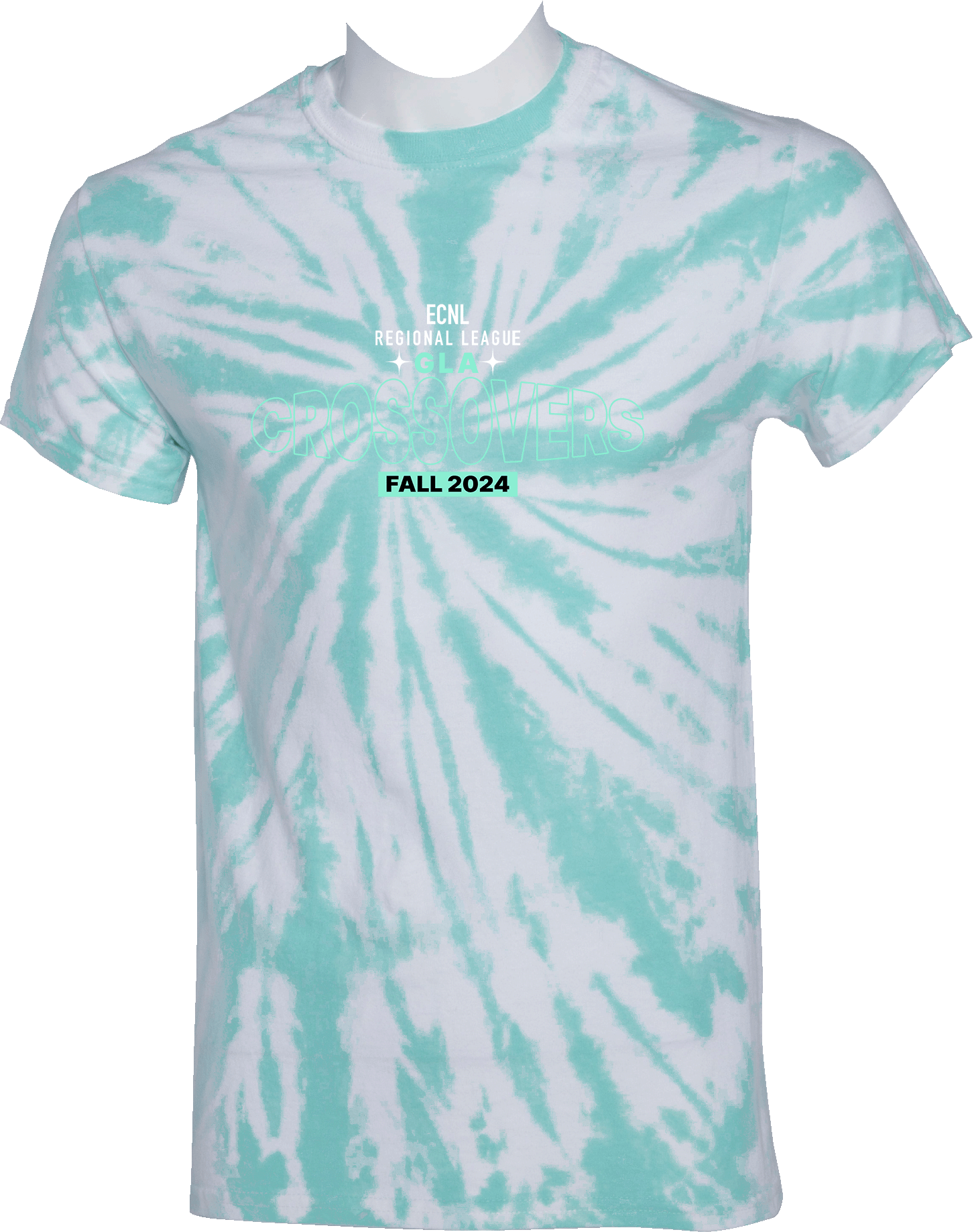 Tie-Dye Short Sleeves - 2024 ECNL-RL Crossover - Transparent