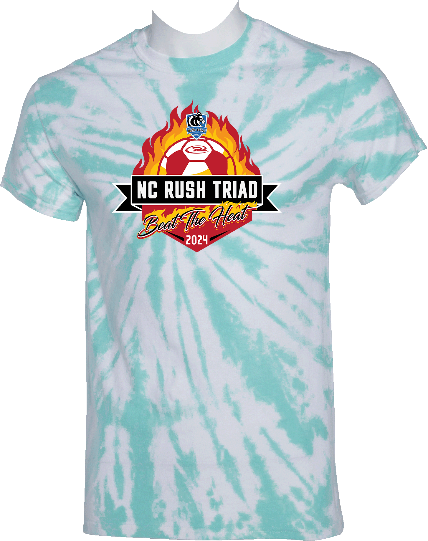 Tie-Dye Short Sleeves - 2024 NC Rush Triad Beat The Heat