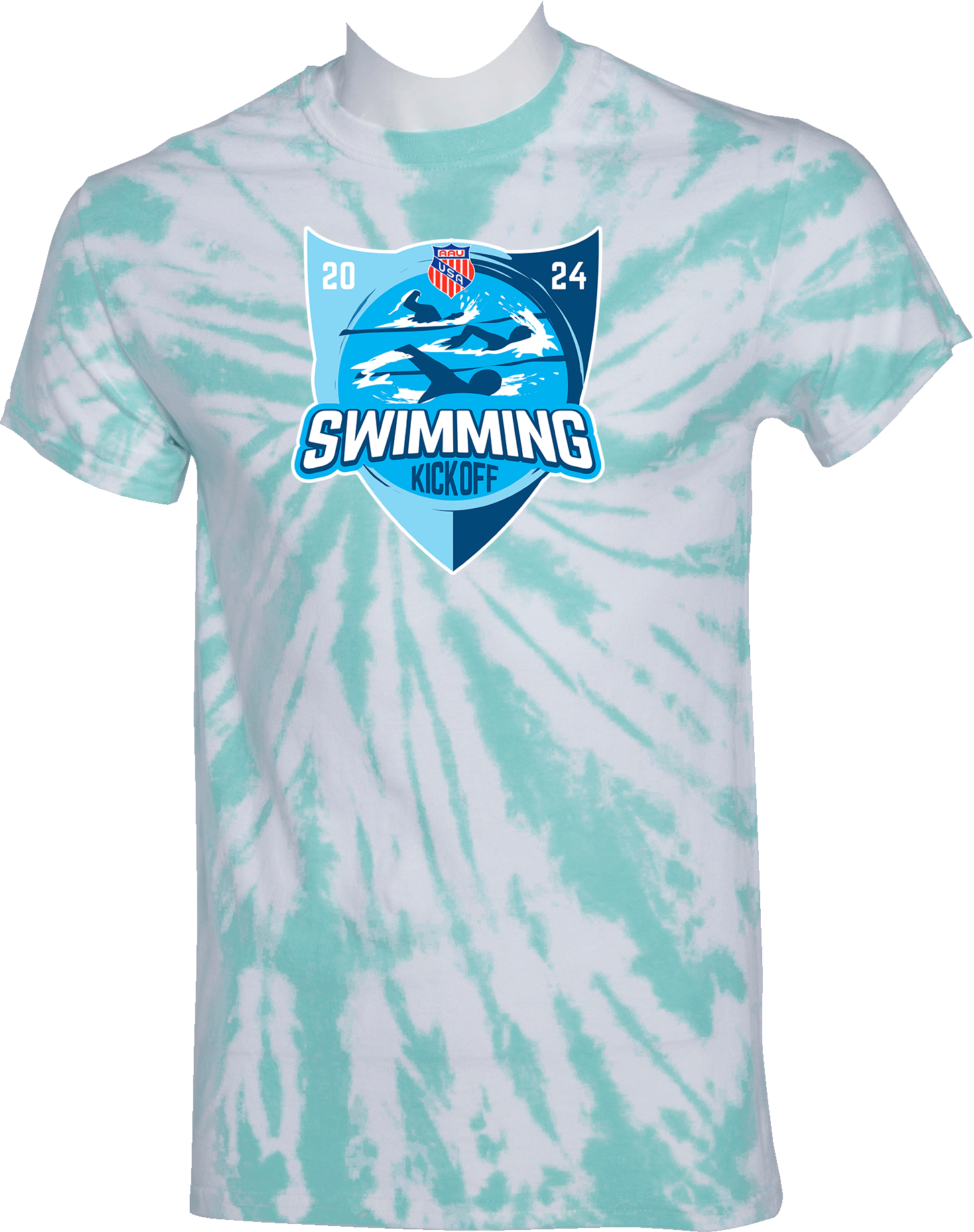 Tie-Dye Short Sleeves - 2024 AAU Swimming Kick Off