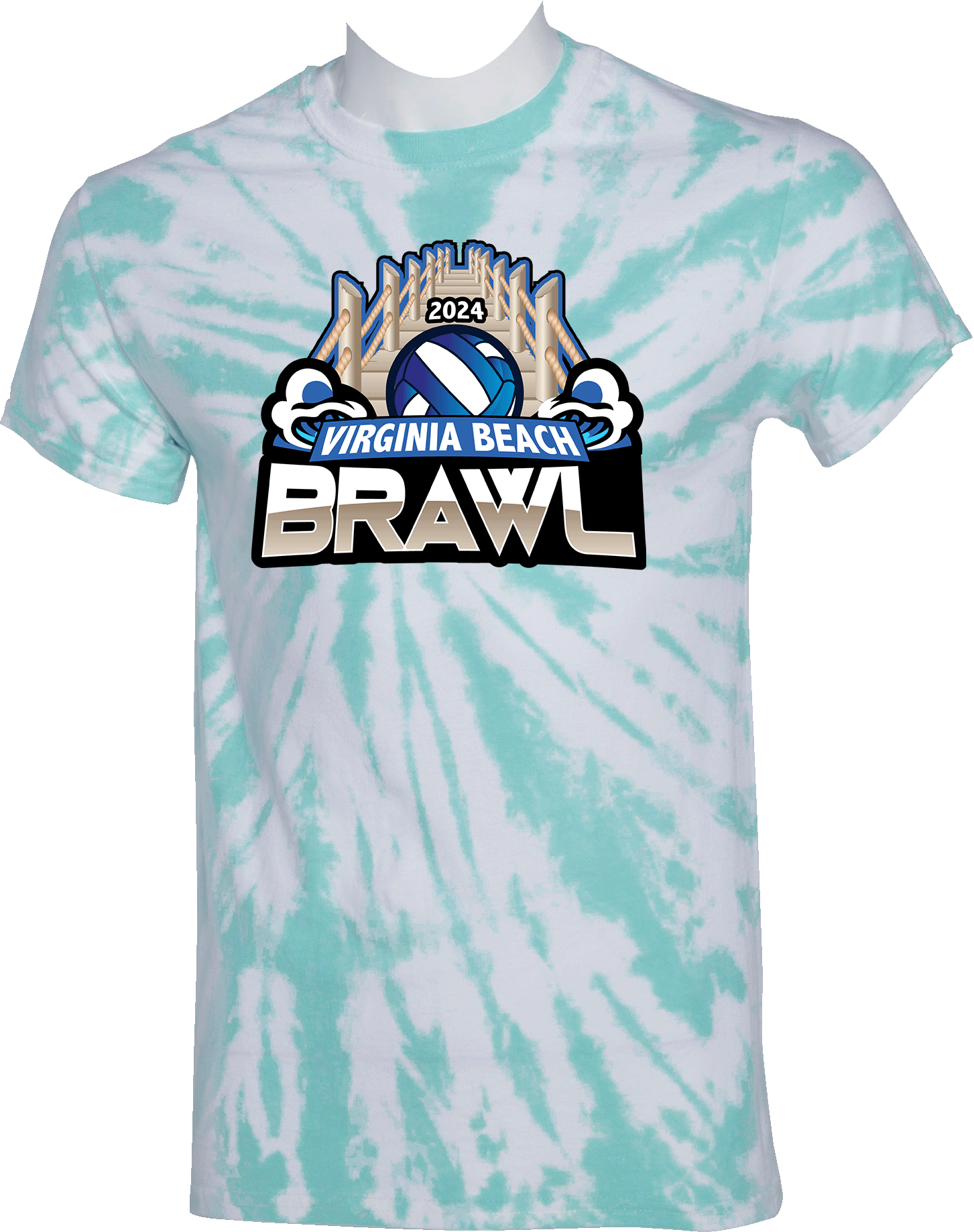 Tie-Dye Short Sleeves - 2024 Virginia Beach Brawl