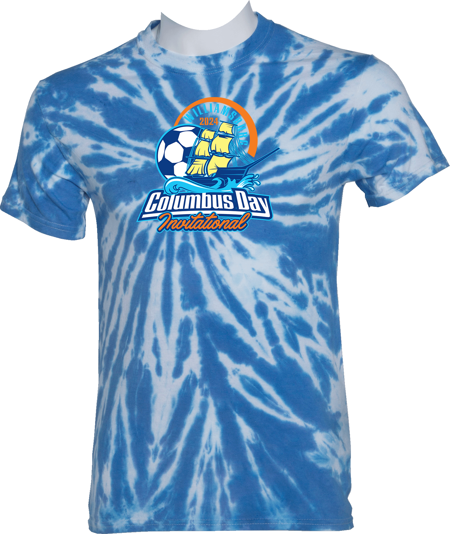 Tie-Dye Short Sleeves - 2024 Williamsburg Columbus Day Invitational