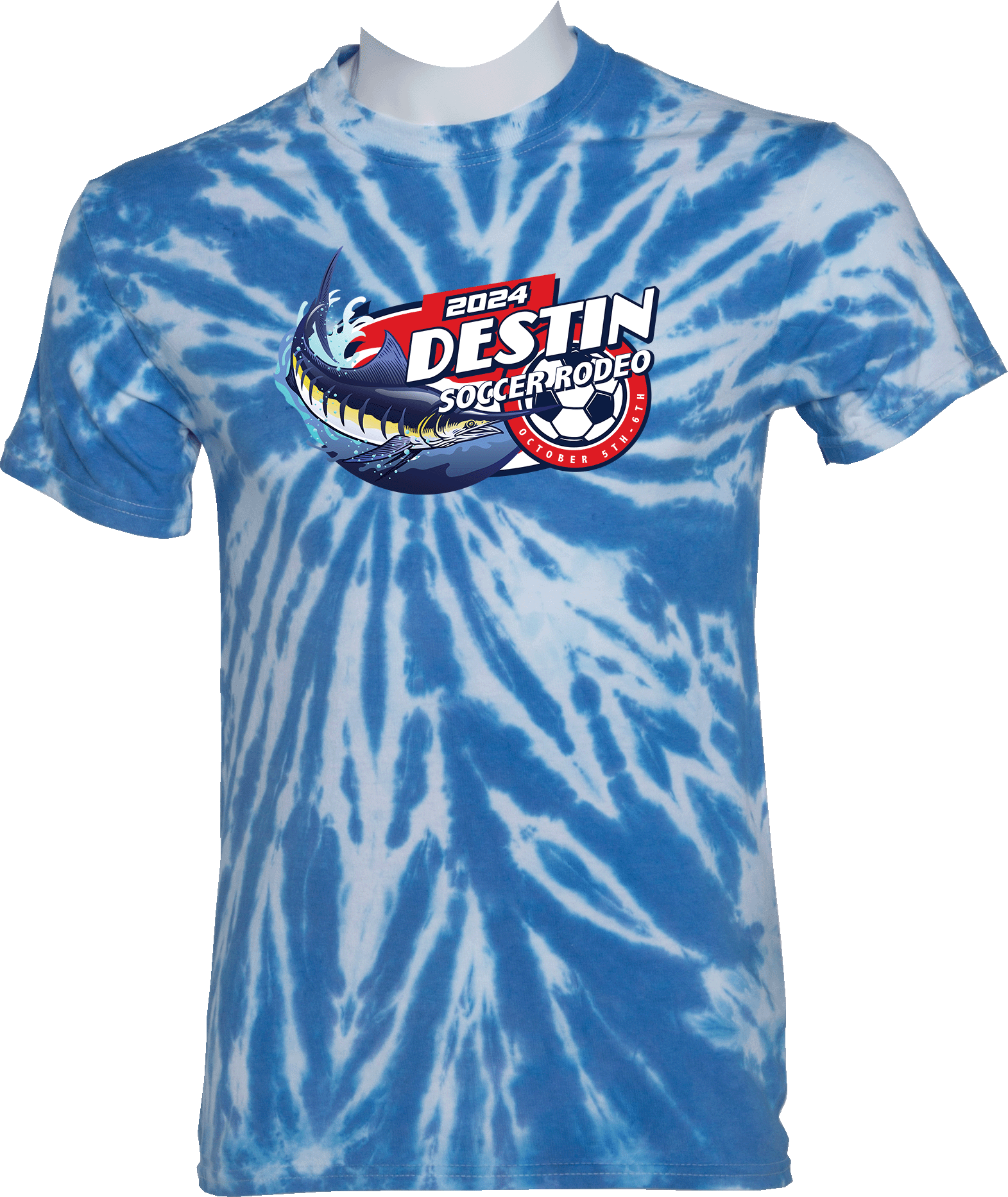 Tie-Dye Short Sleeves - 2024 Destin Soccer Rodeo