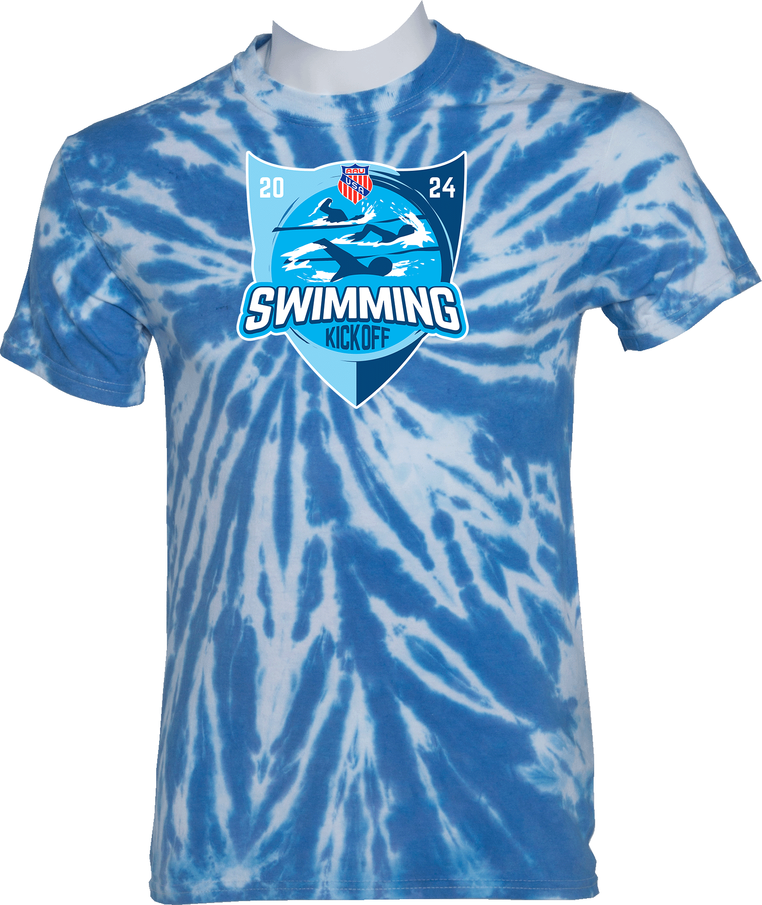 Tie-Dye Short Sleeves - 2024 AAU Swimming Kick Off