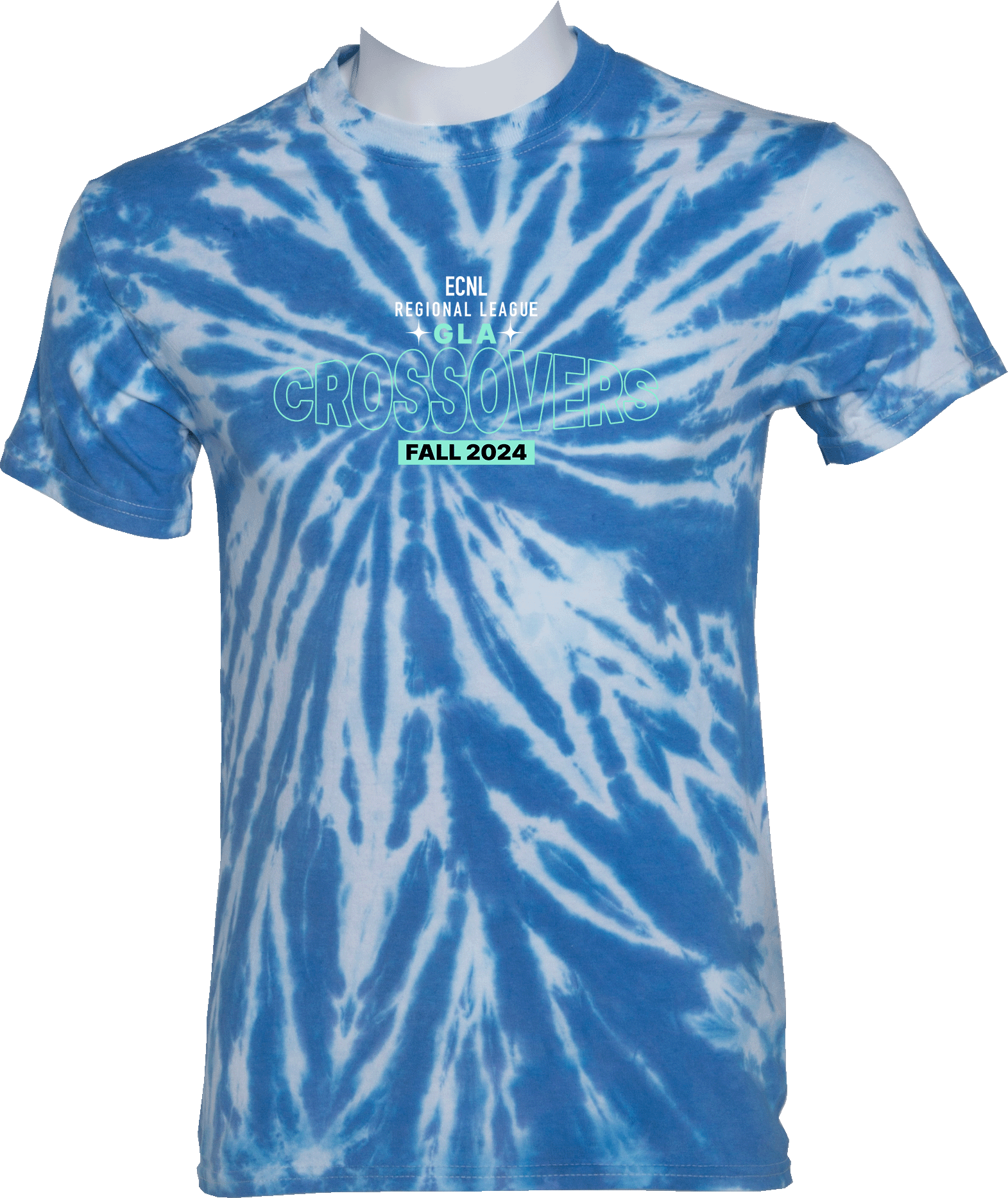 Tie-Dye Short Sleeves - 2024 ECNL-RL Crossover - Transparent