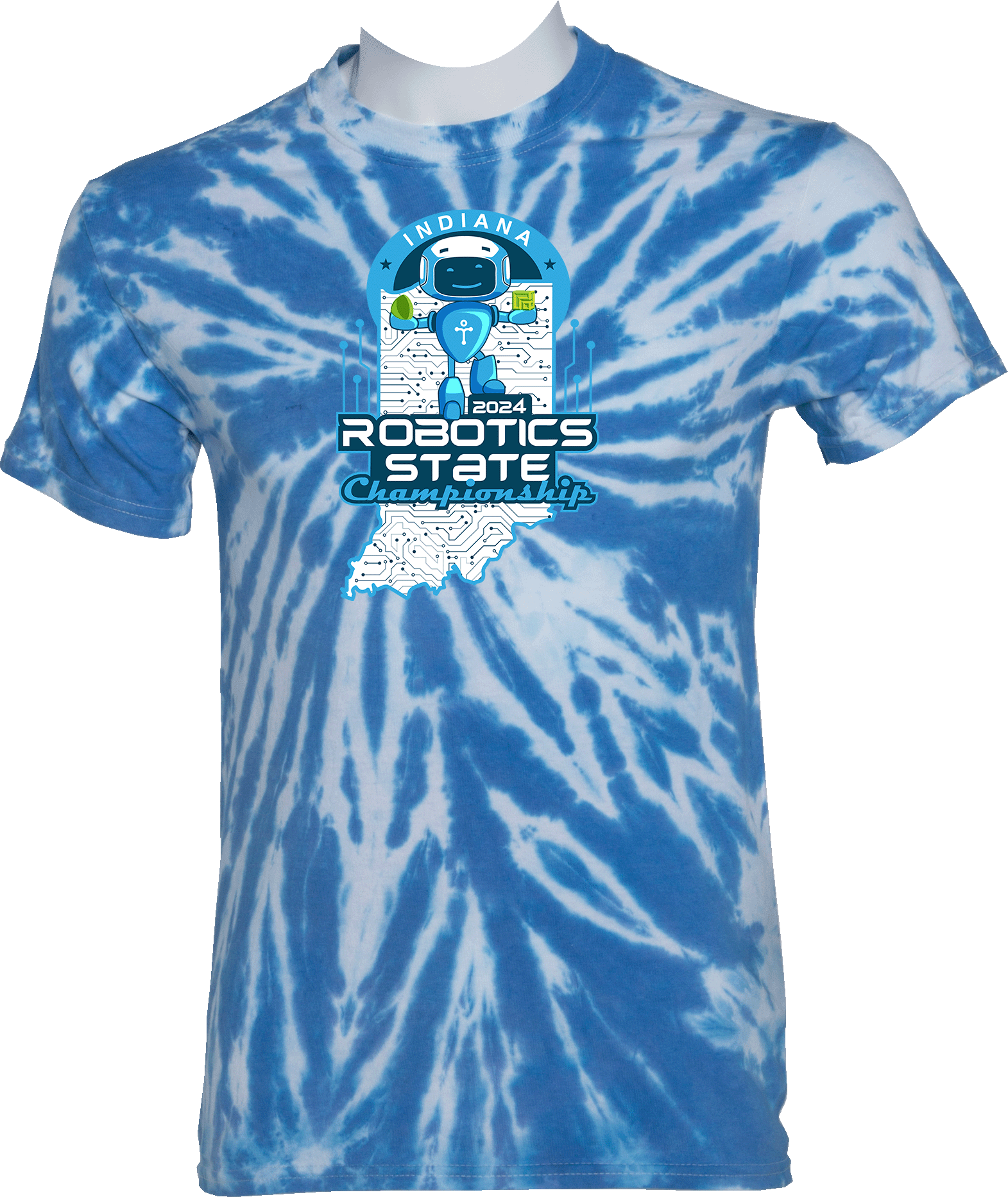 Tie-Dye Short Sleeves - 2024 Indiana Robotics State Championship