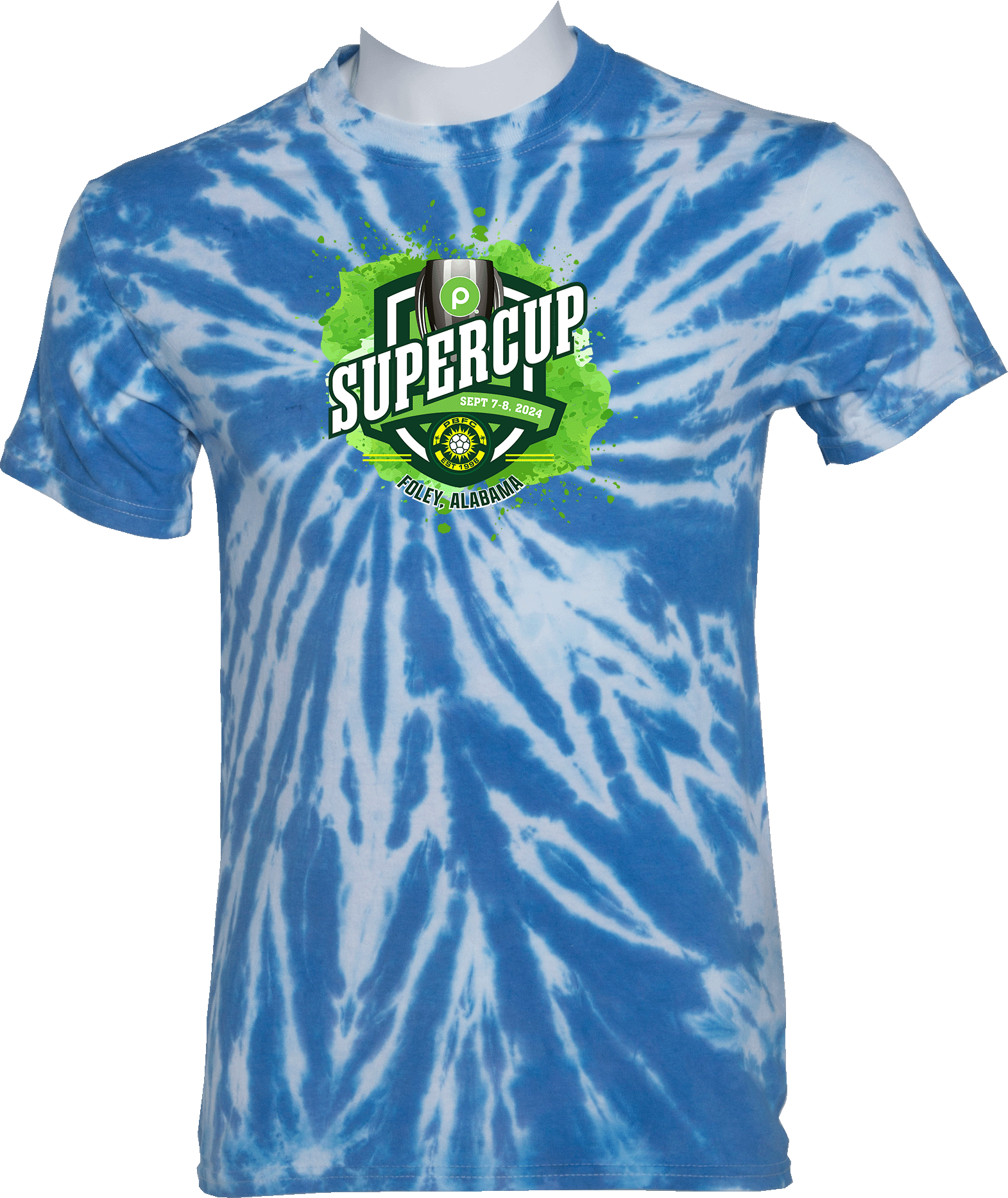 Tie-Dye Short Sleeves - 2024 Publix SuperCup (Girls) - Green