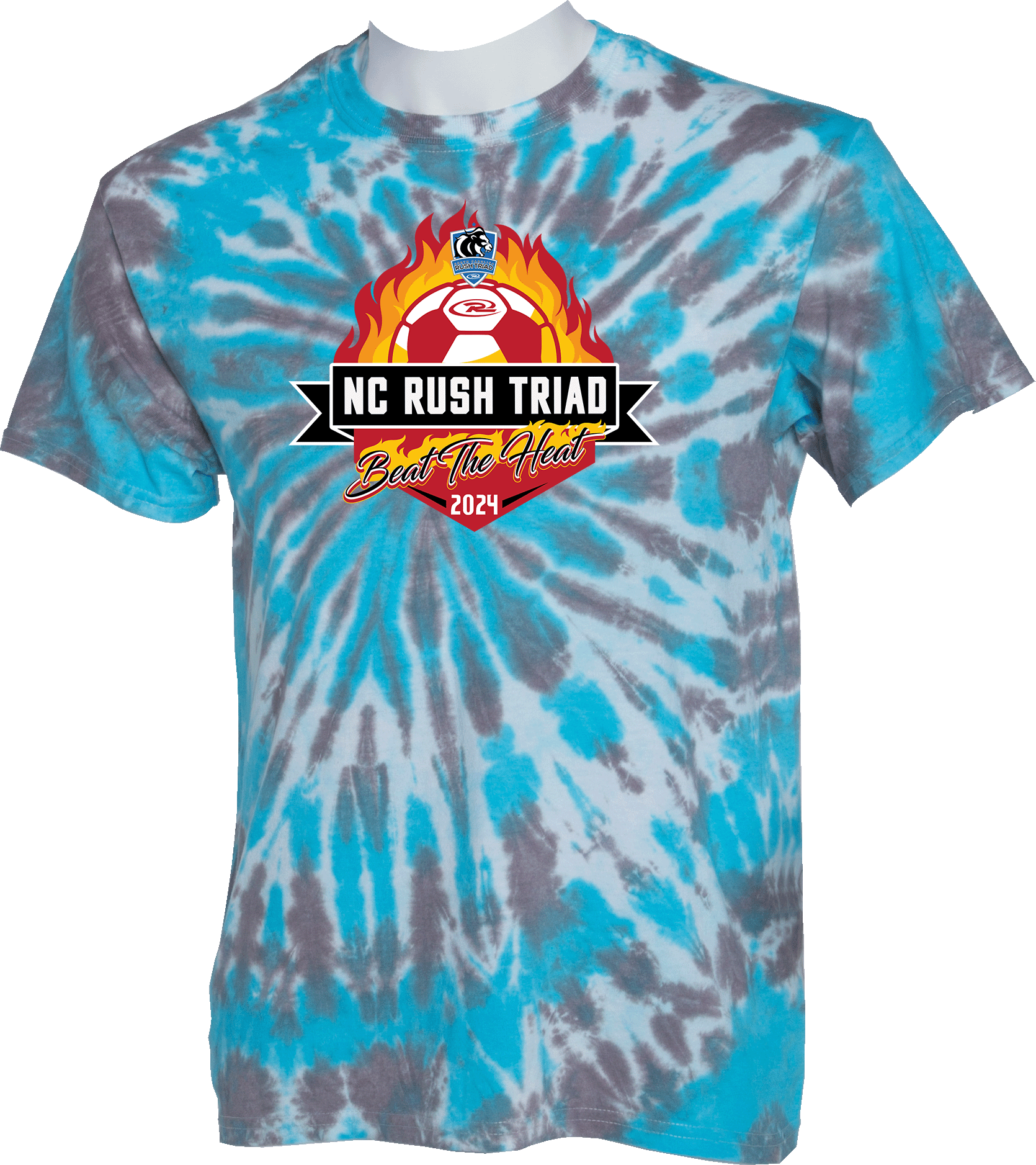 Tie-Dye Short Sleeves - 2024 NC Rush Triad Beat The Heat