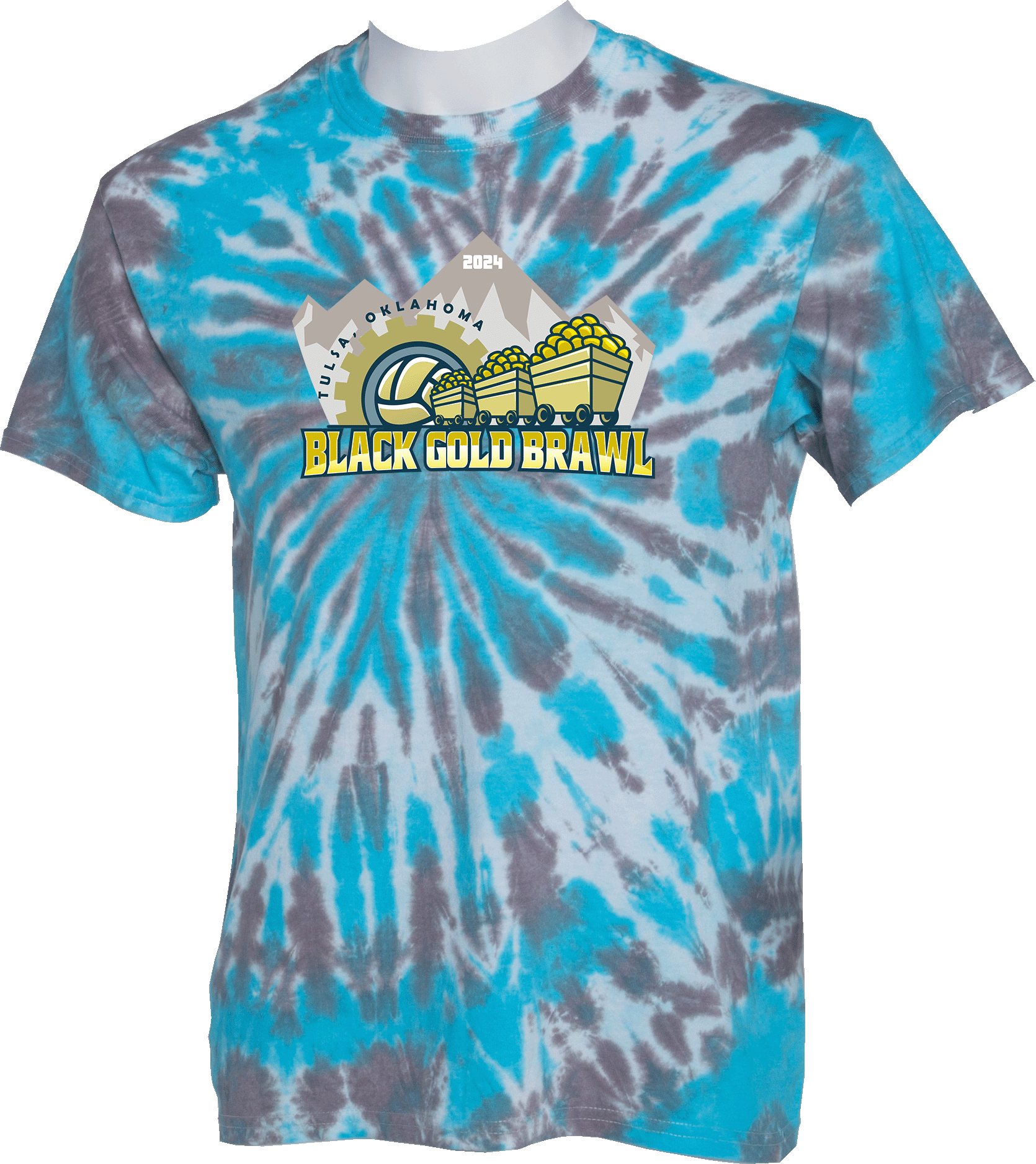 Tie-Dye Short Sleeves - 2024 Black Gold Brawl