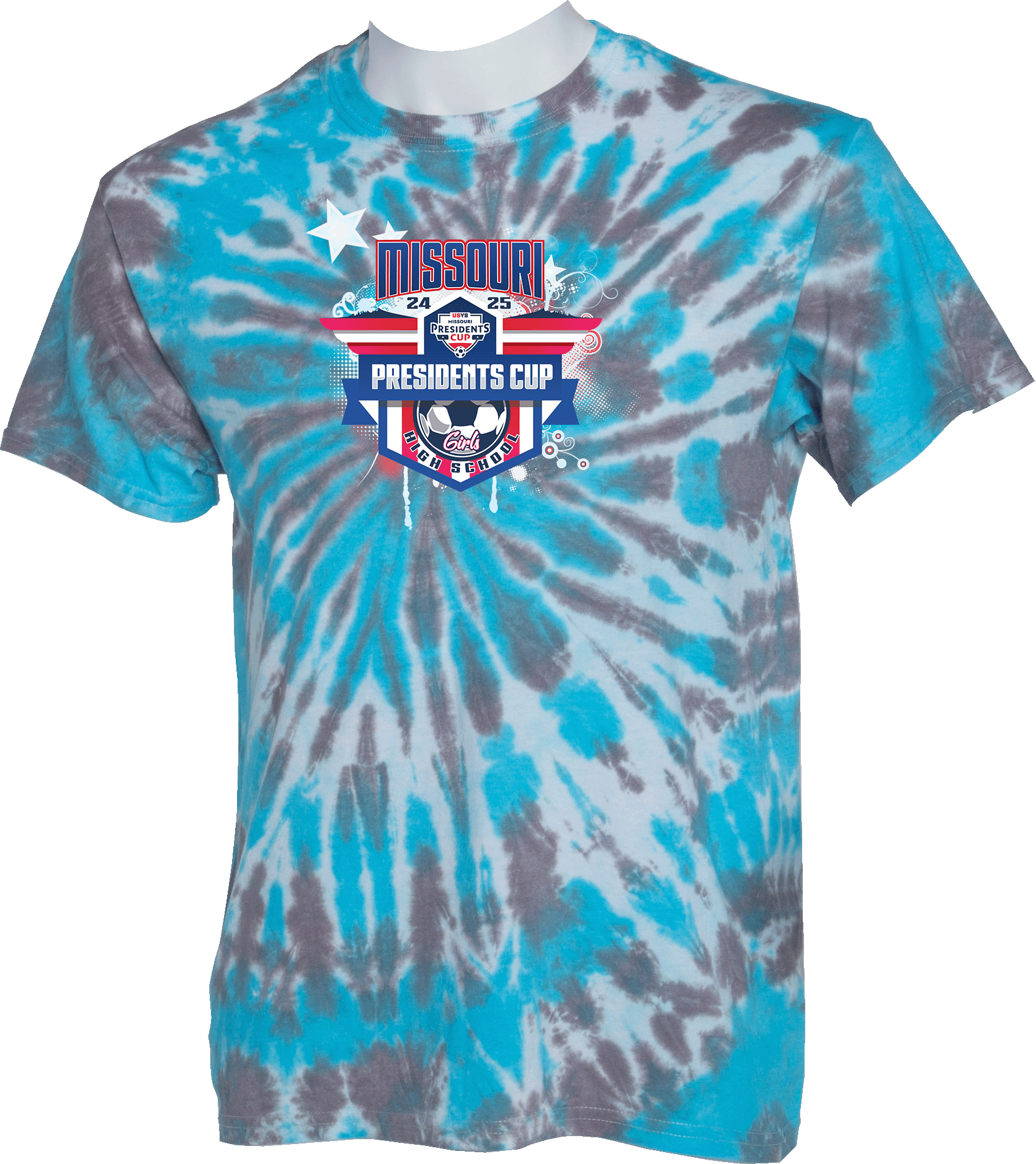 Tie-Dye Short Sleeves - 2024 USYS High School Girls Presidents Cup