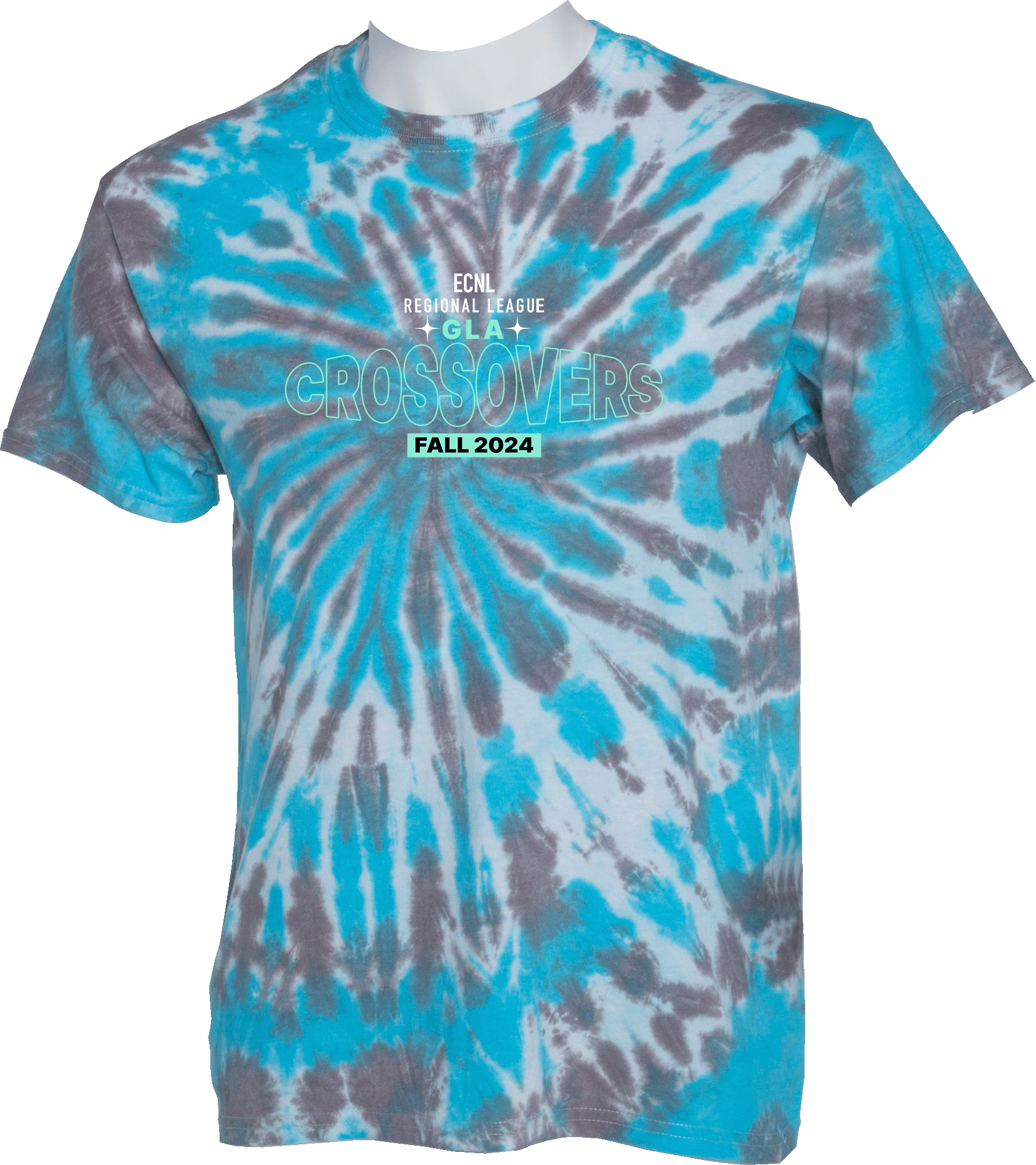 Tie-Dye Short Sleeves - 2024 ECNL-RL Crossover - Transparent