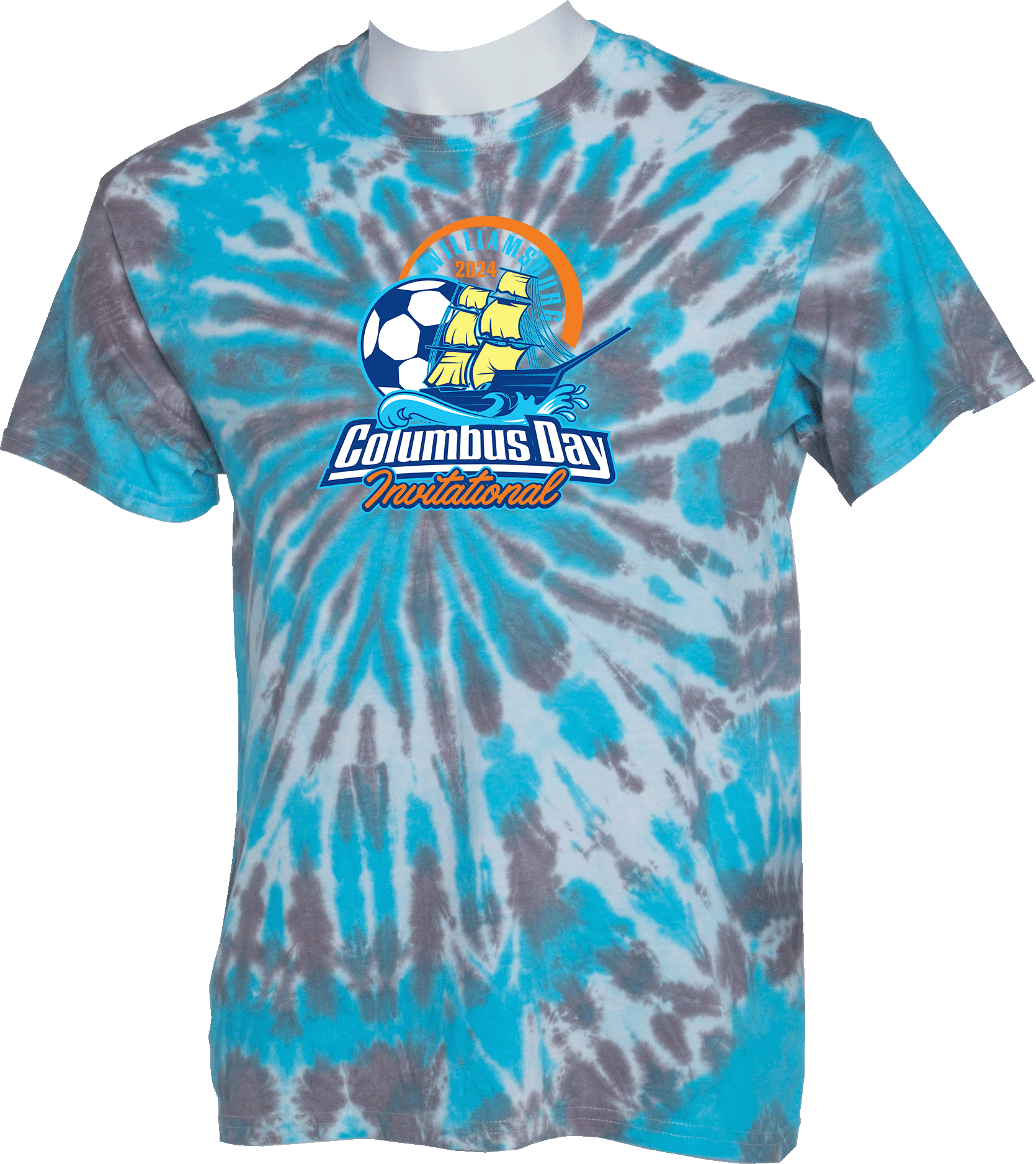 Tie-Dye Short Sleeves - 2024 Williamsburg Columbus Day Invitational