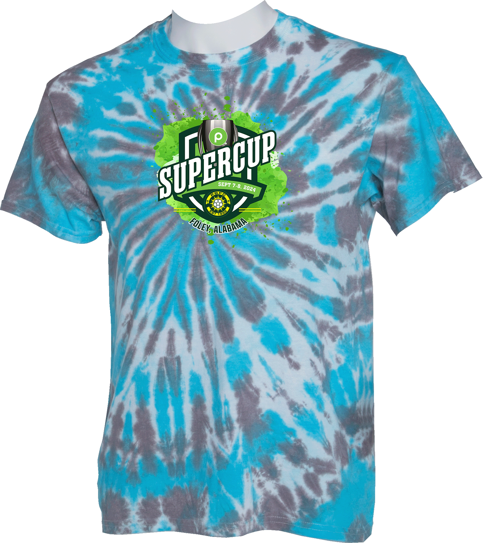 Tie-Dye Short Sleeves - 2024 Publix SuperCup (Girls) - Green