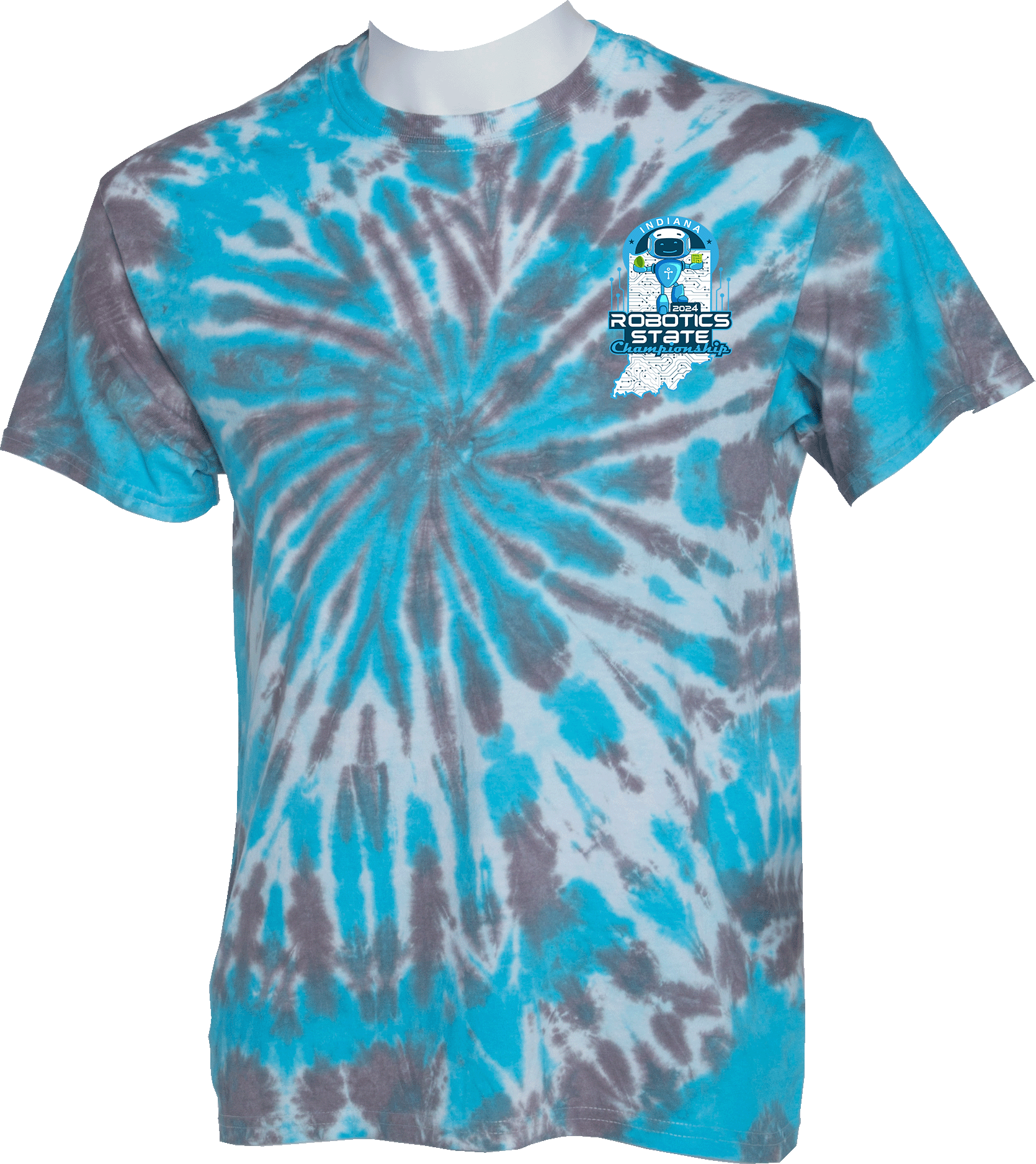 Tie-Dye Short Sleeves - 2024 Indiana Robotics State Championship