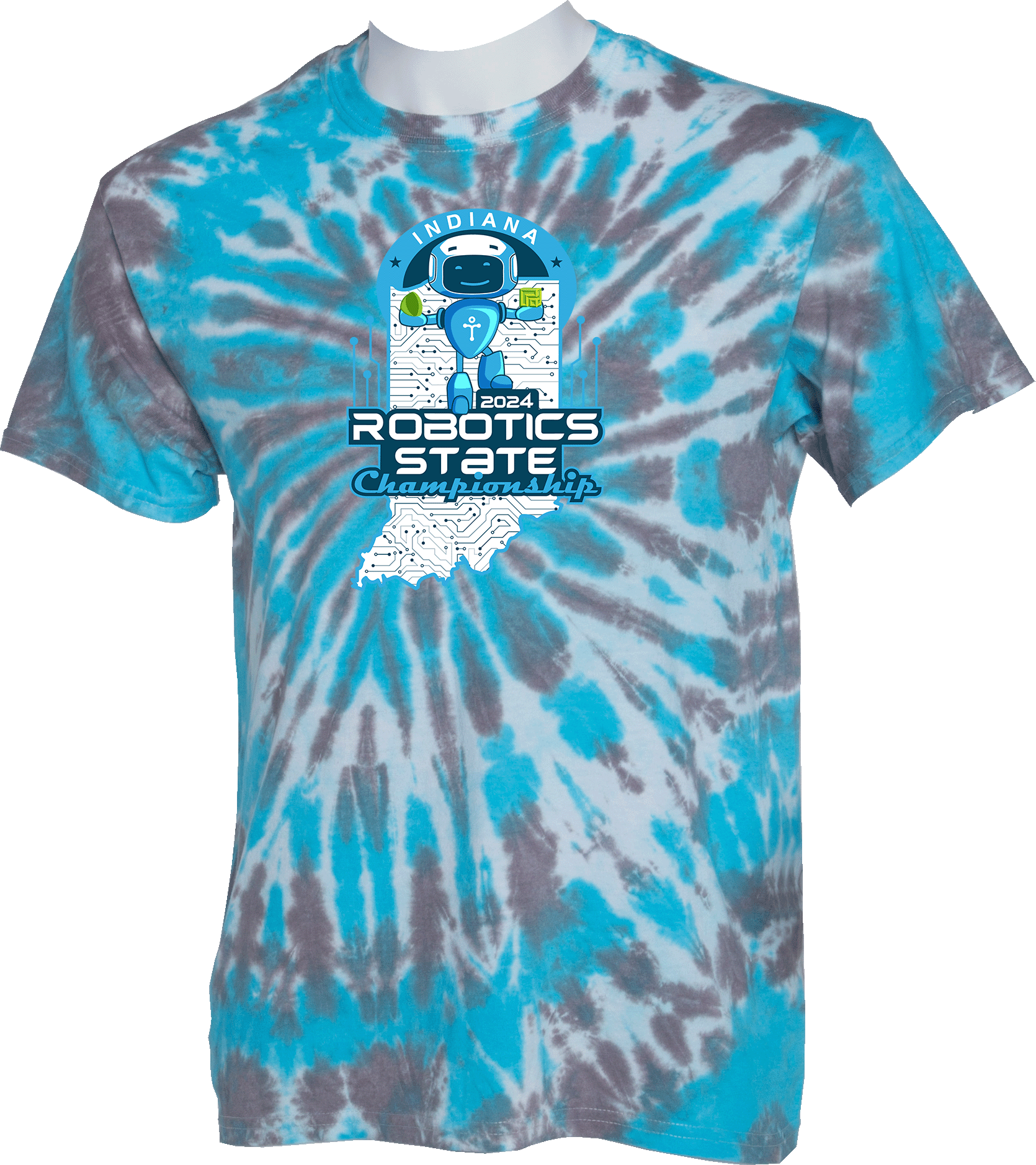 Tie-Dye Short Sleeves - 2024 Indiana Robotics State Championship