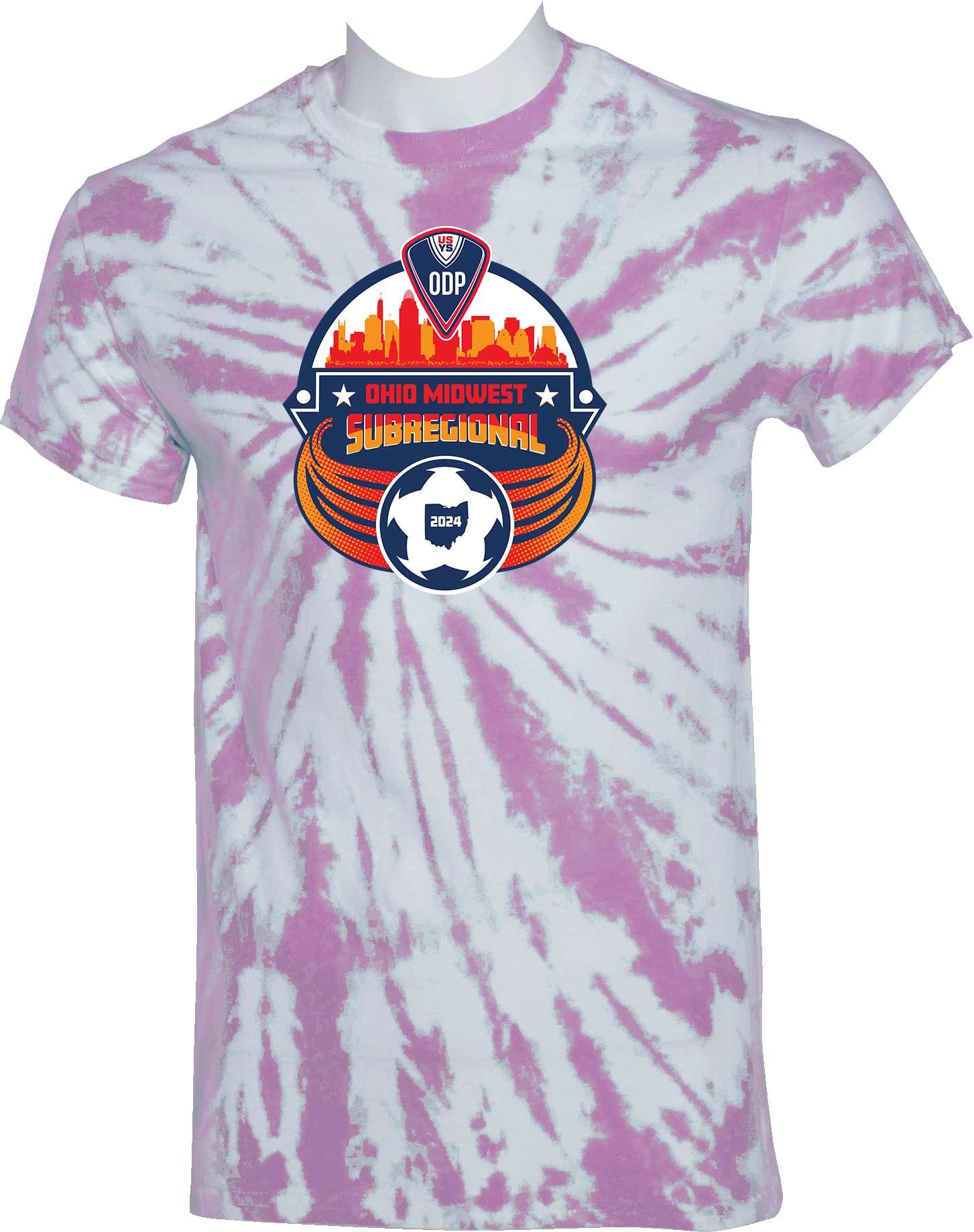 Tie-Dye Short Sleeves - 2024 USYS ODP OH Midwest Subregional