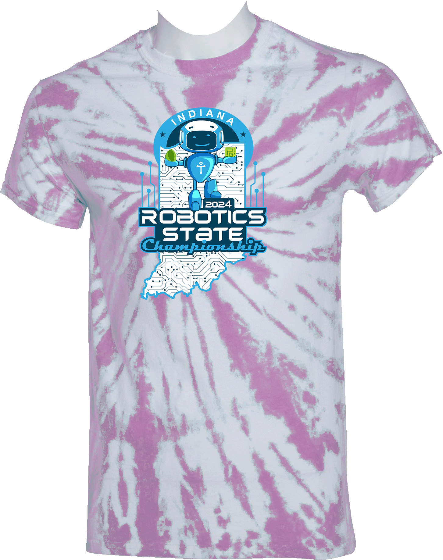 Tie-Dye Short Sleeves - 2024 Indiana Robotics State Championship