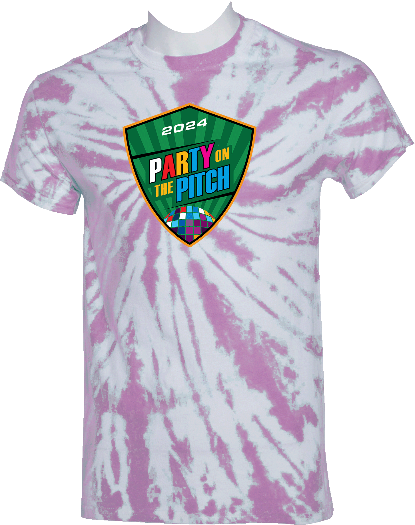 Tie-Dye Short Sleeves - 2024 Party On The Pitch