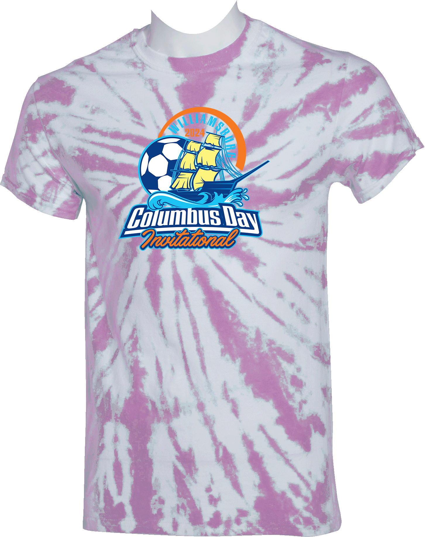 Tie-Dye Short Sleeves - 2024 Williamsburg Columbus Day Invitational