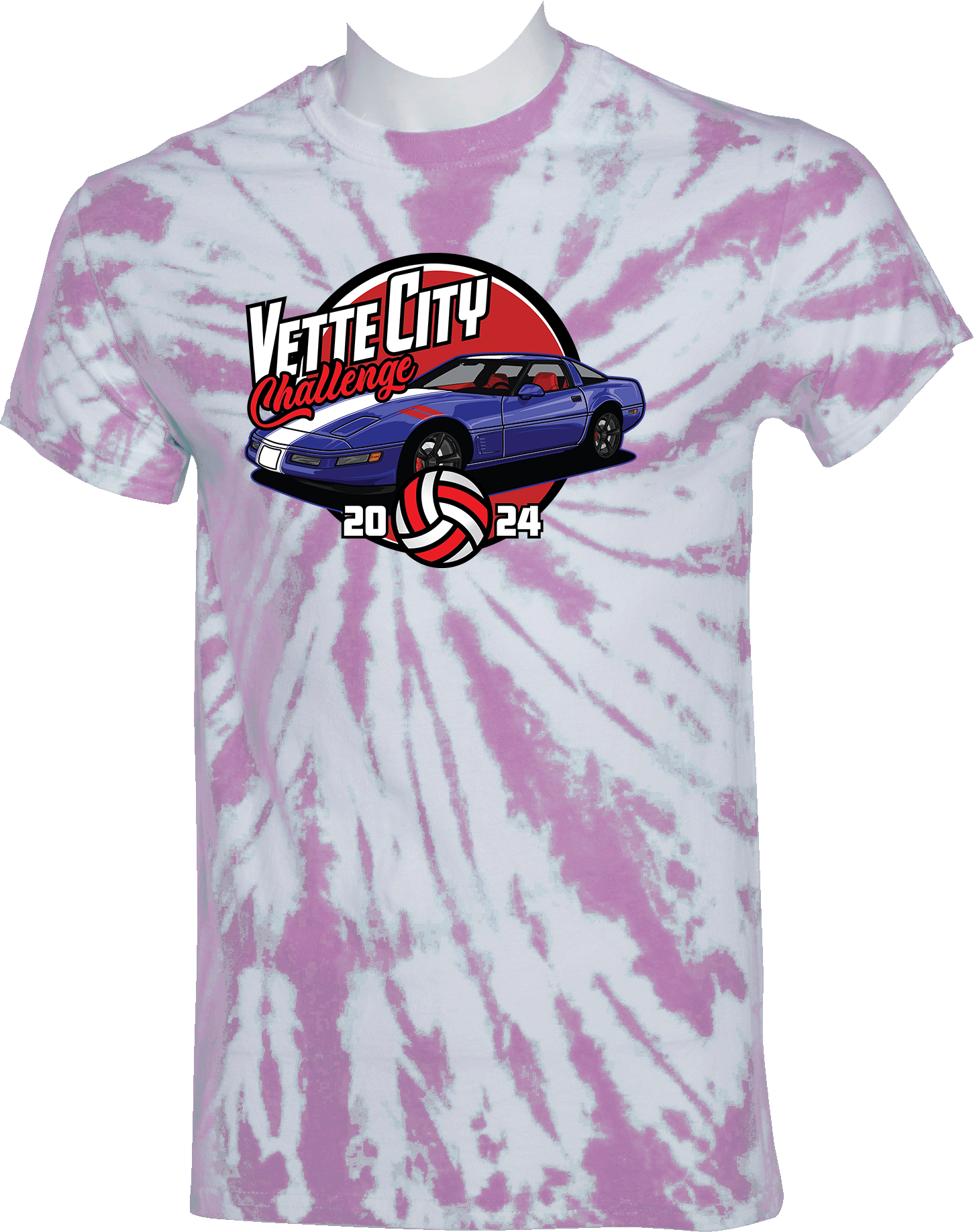 Tie-Dye Short Sleeves - 2024 Vette City Challenge