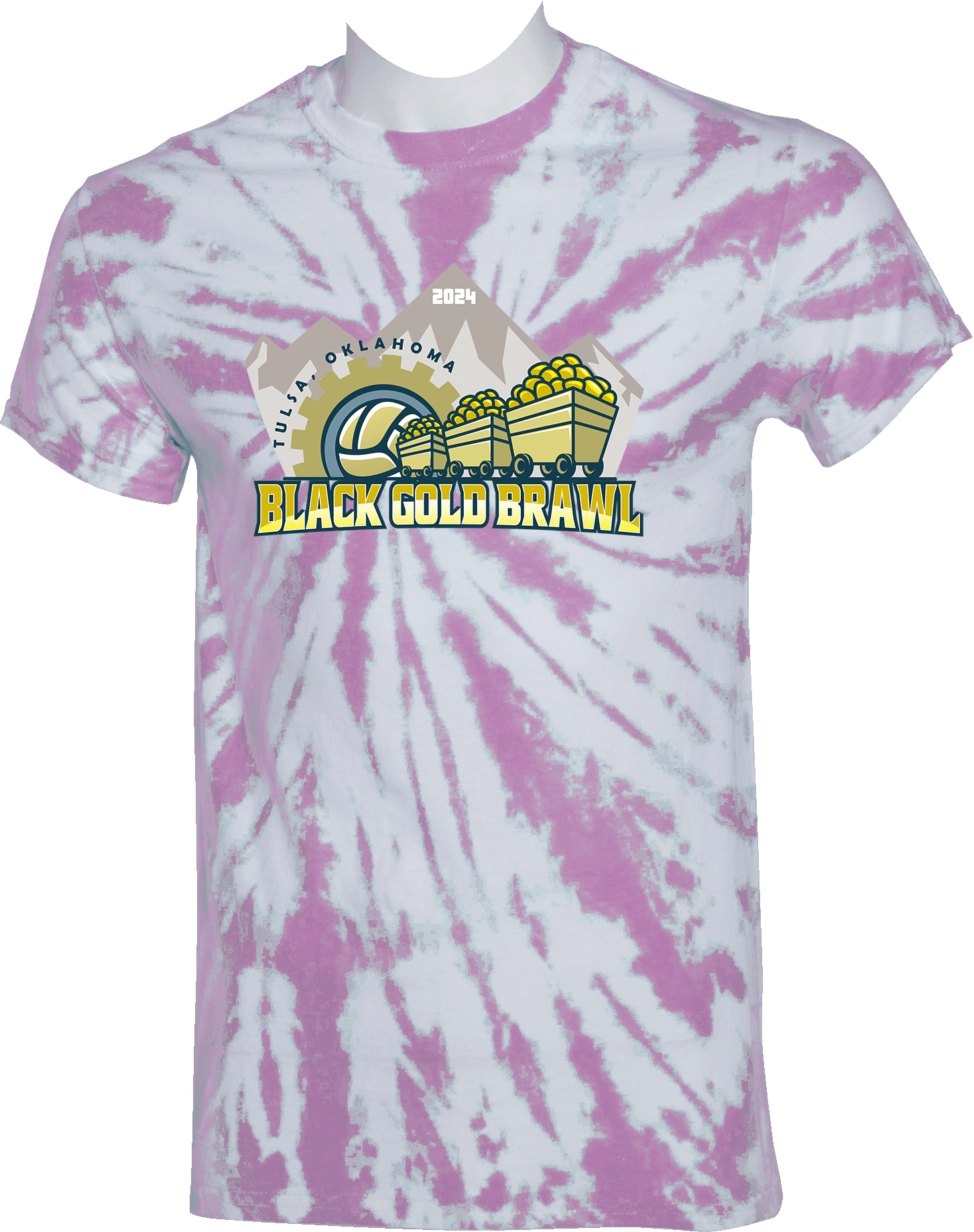 Tie-Dye Short Sleeves - 2024 Black Gold Brawl