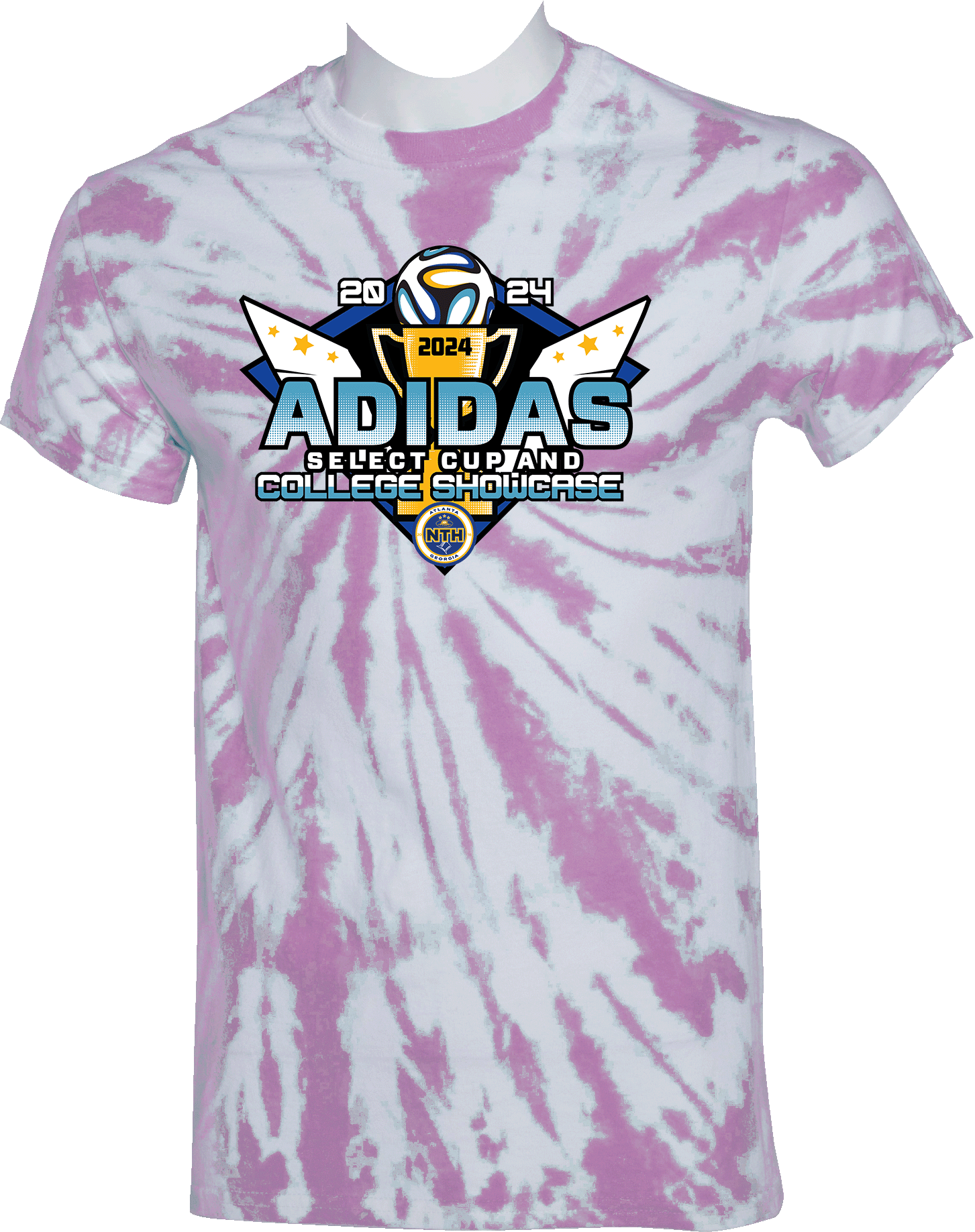 Tie-Dye Short Sleeves - 2024 NTH Adidas Select Cup and College Showcase