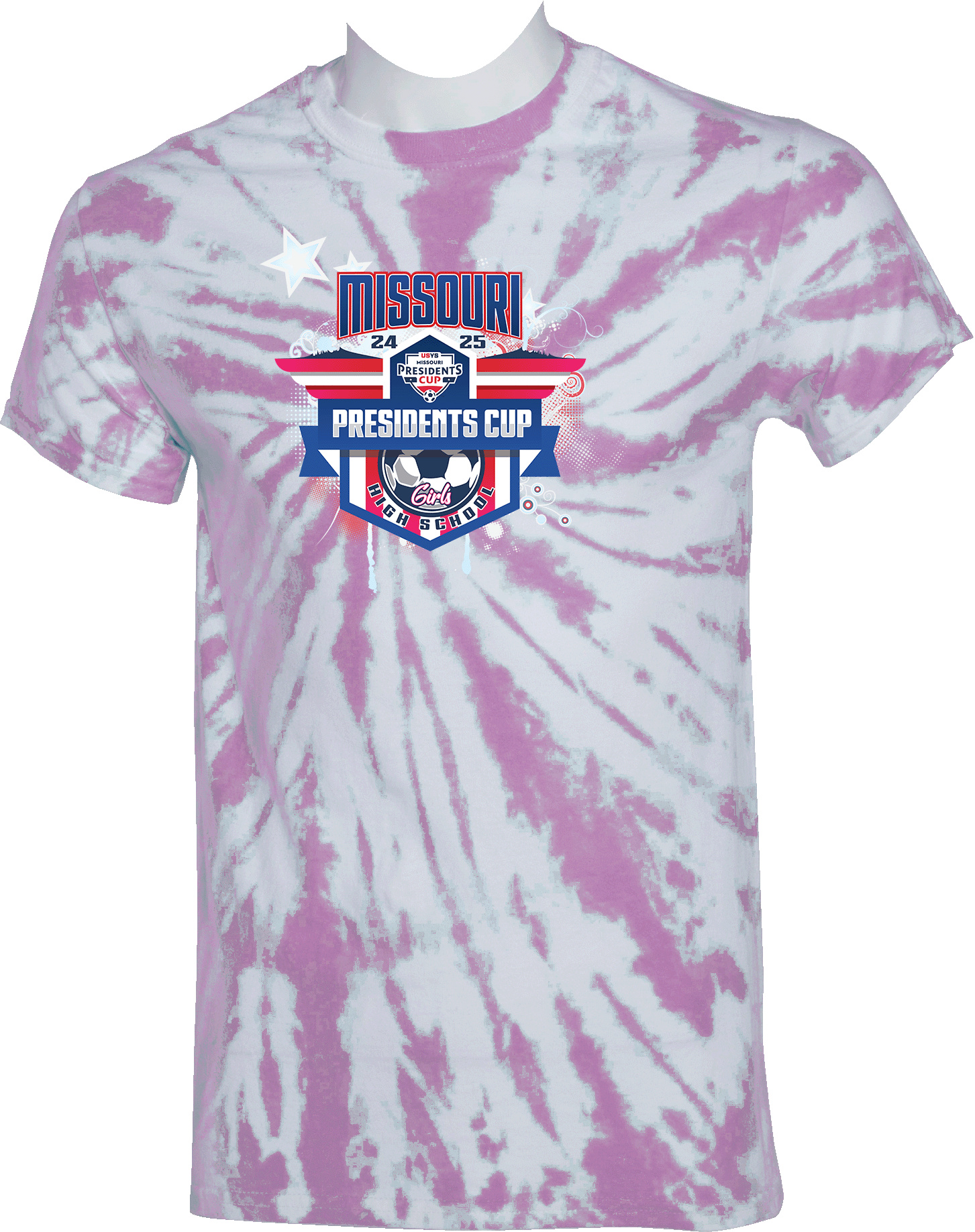 Tie-Dye Short Sleeves - 2024 USYS High School Girls Presidents Cup