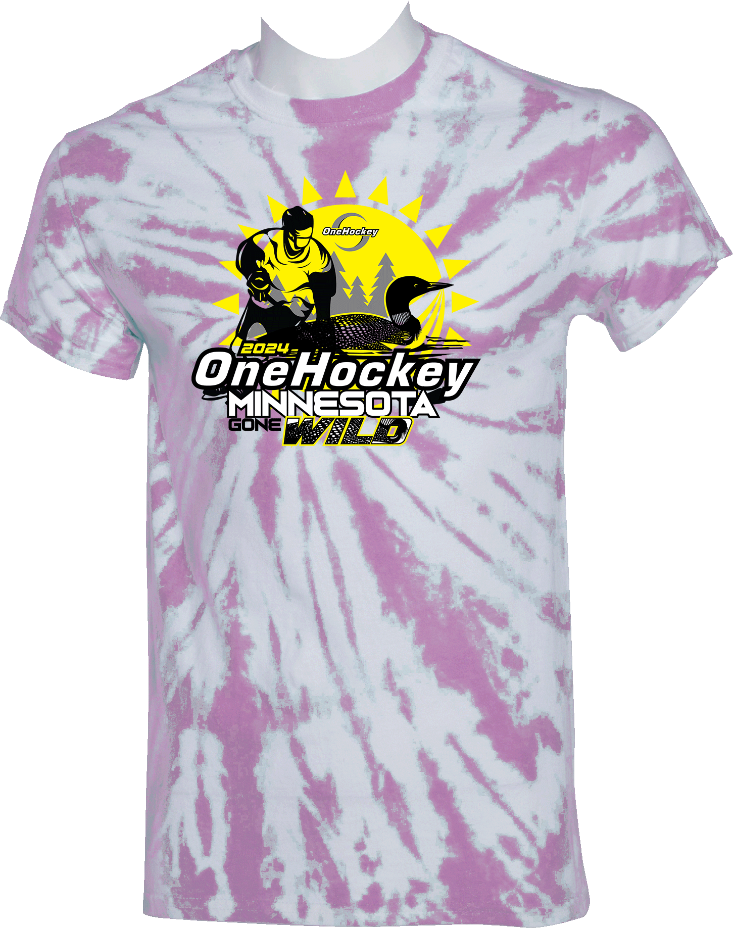 Tie-Dye Short Sleeves - 2024 OneHockey Minnesota Gone Wild