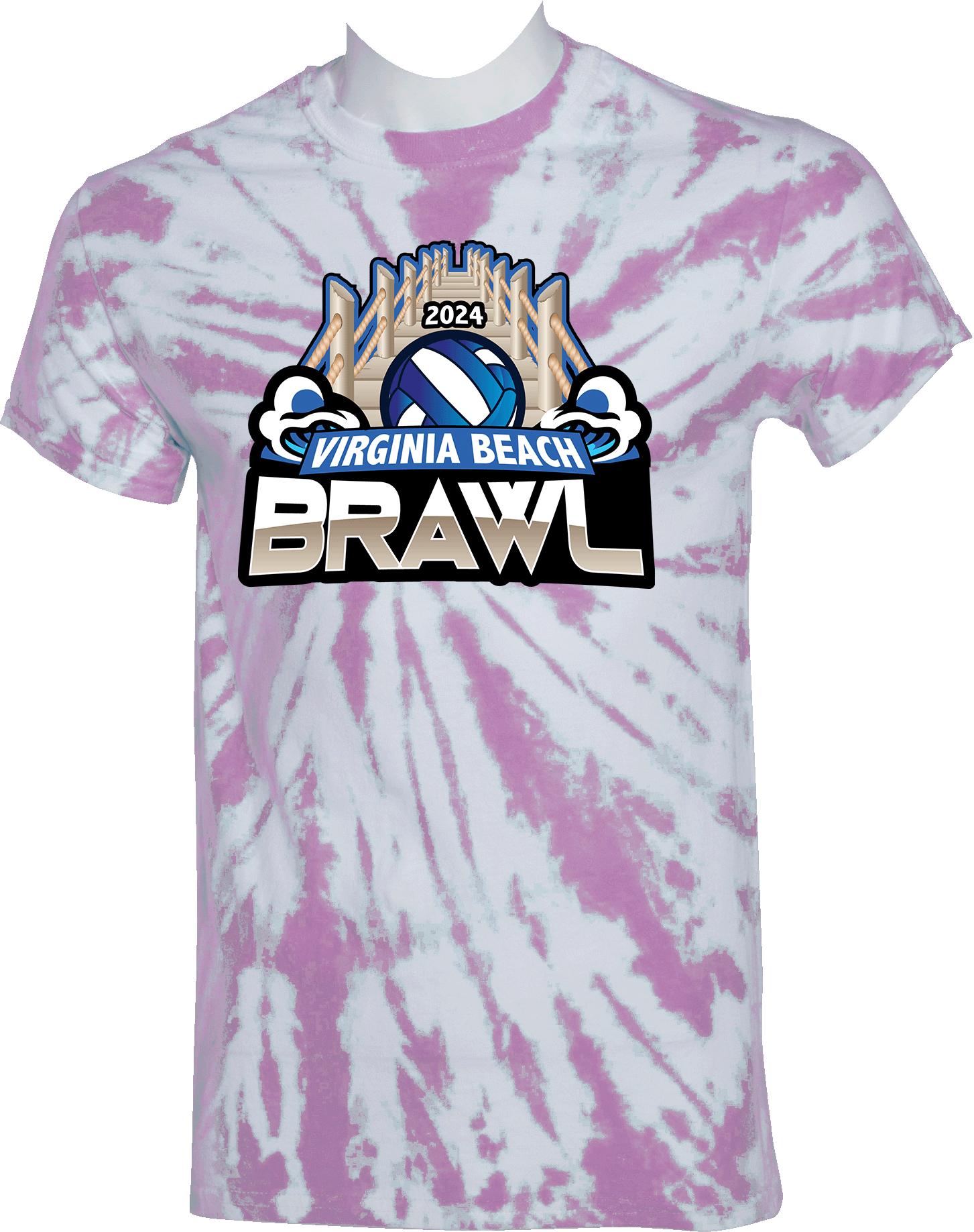 Tie-Dye Short Sleeves - 2024 Virginia Beach Brawl