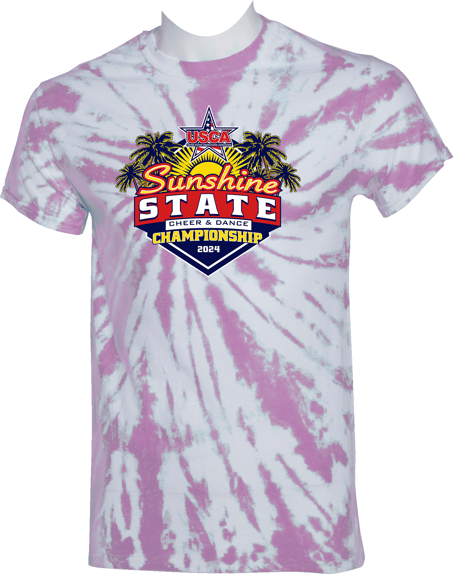 Tie-Dye Short Sleeves - 2024 Sunshine State Cheerleading & Dance Championship