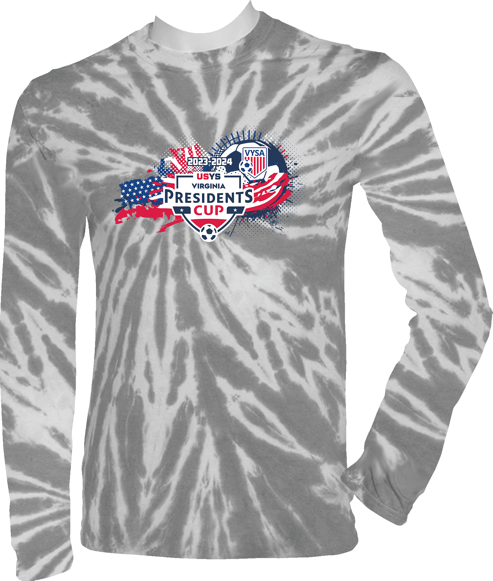 Tie-Dye Long Sleeves - 2024 USYS VA Presidents Cup Spring