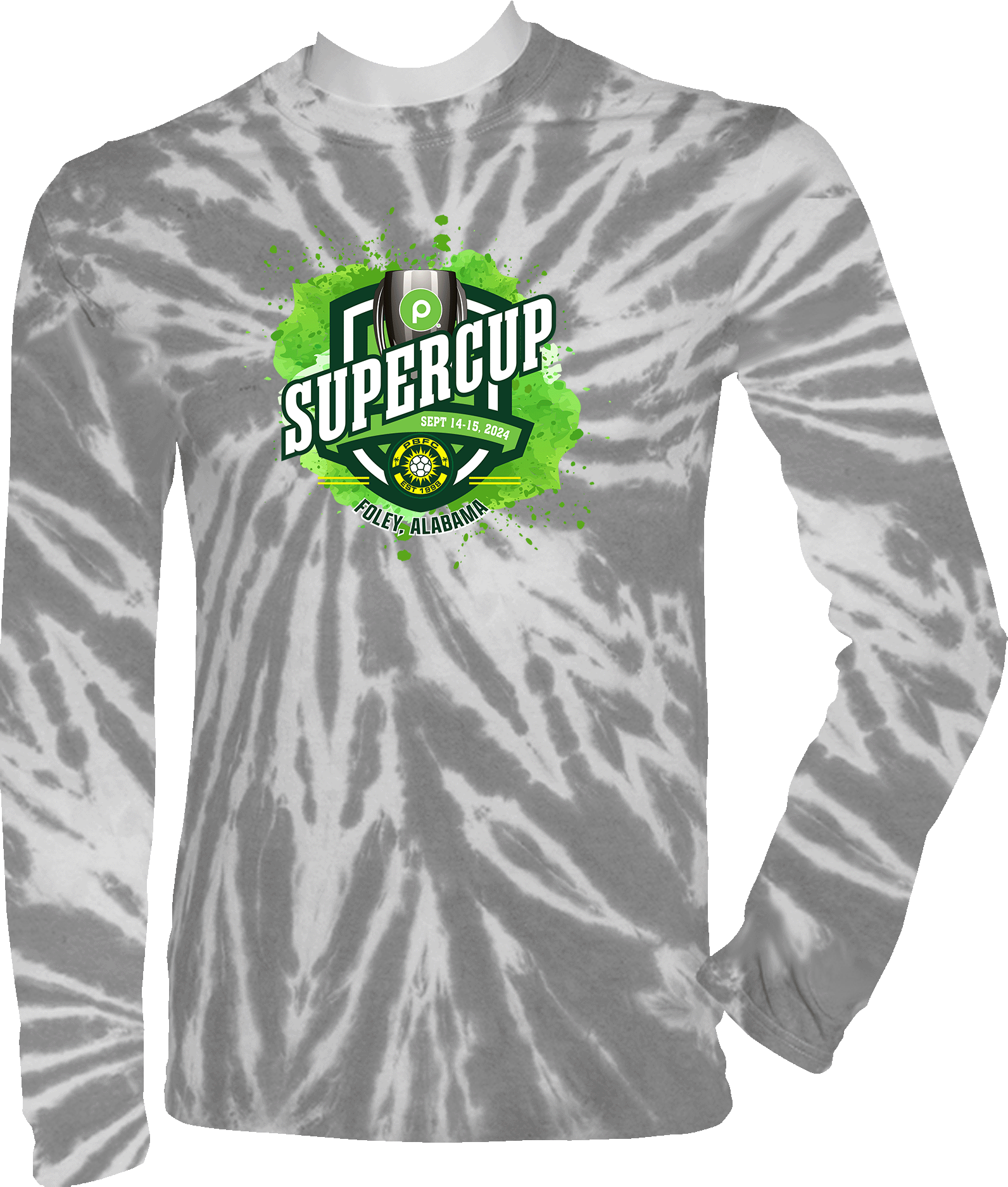 Tie-Dye Long Sleeves - 2024 Publix SuperCup (Boys) - Green