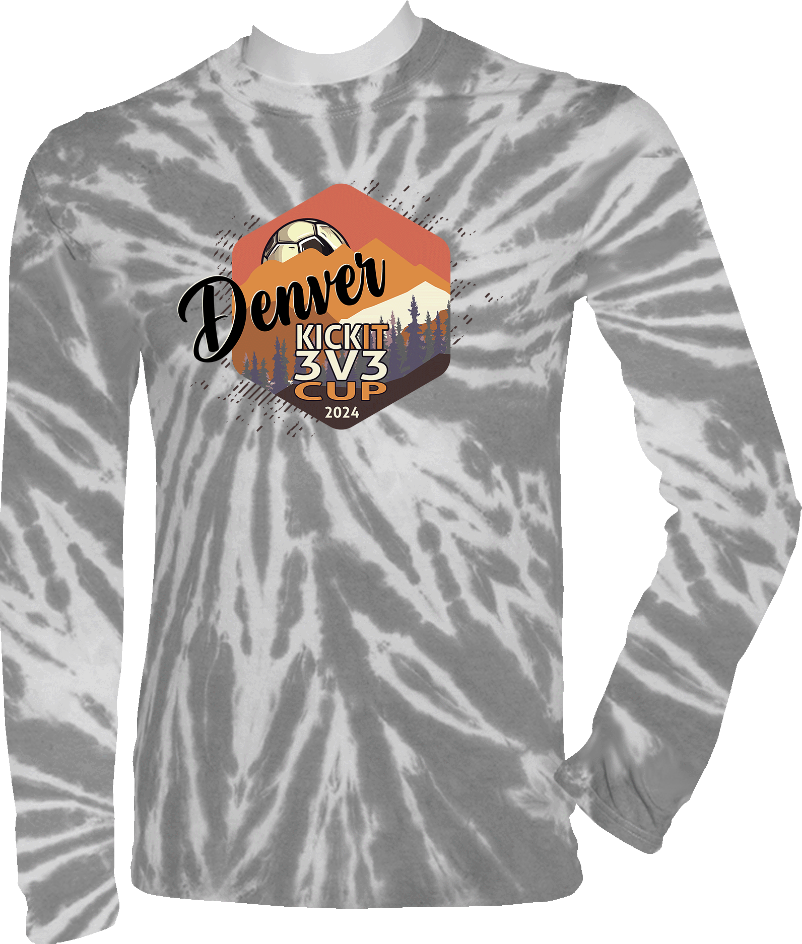 Tie-Dye Long Sleeves - 2024 Denver Kick It 3v3 Cup