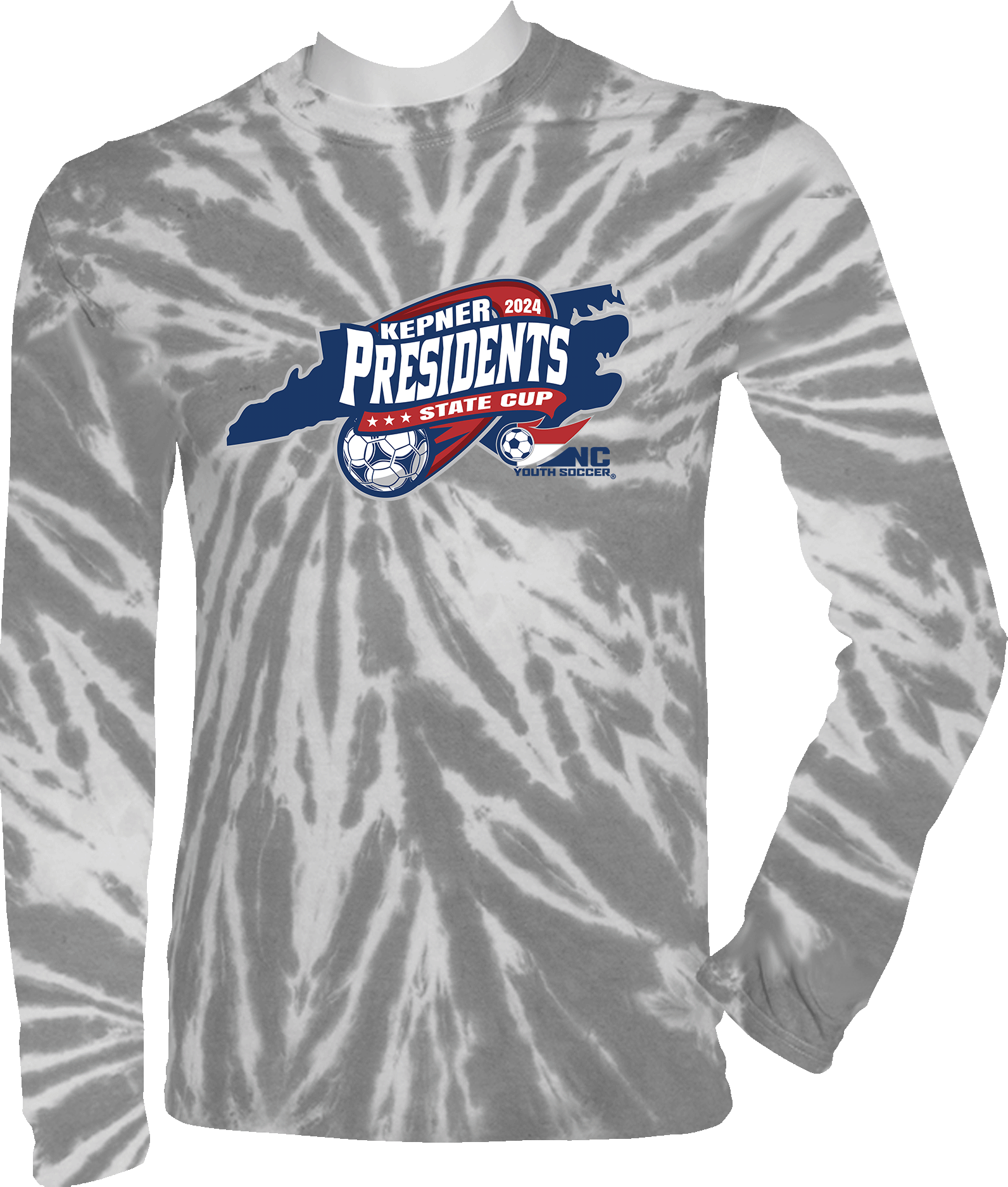 Tie-Dye Long Sleeves - 2024 USYS NC Presidents Cup