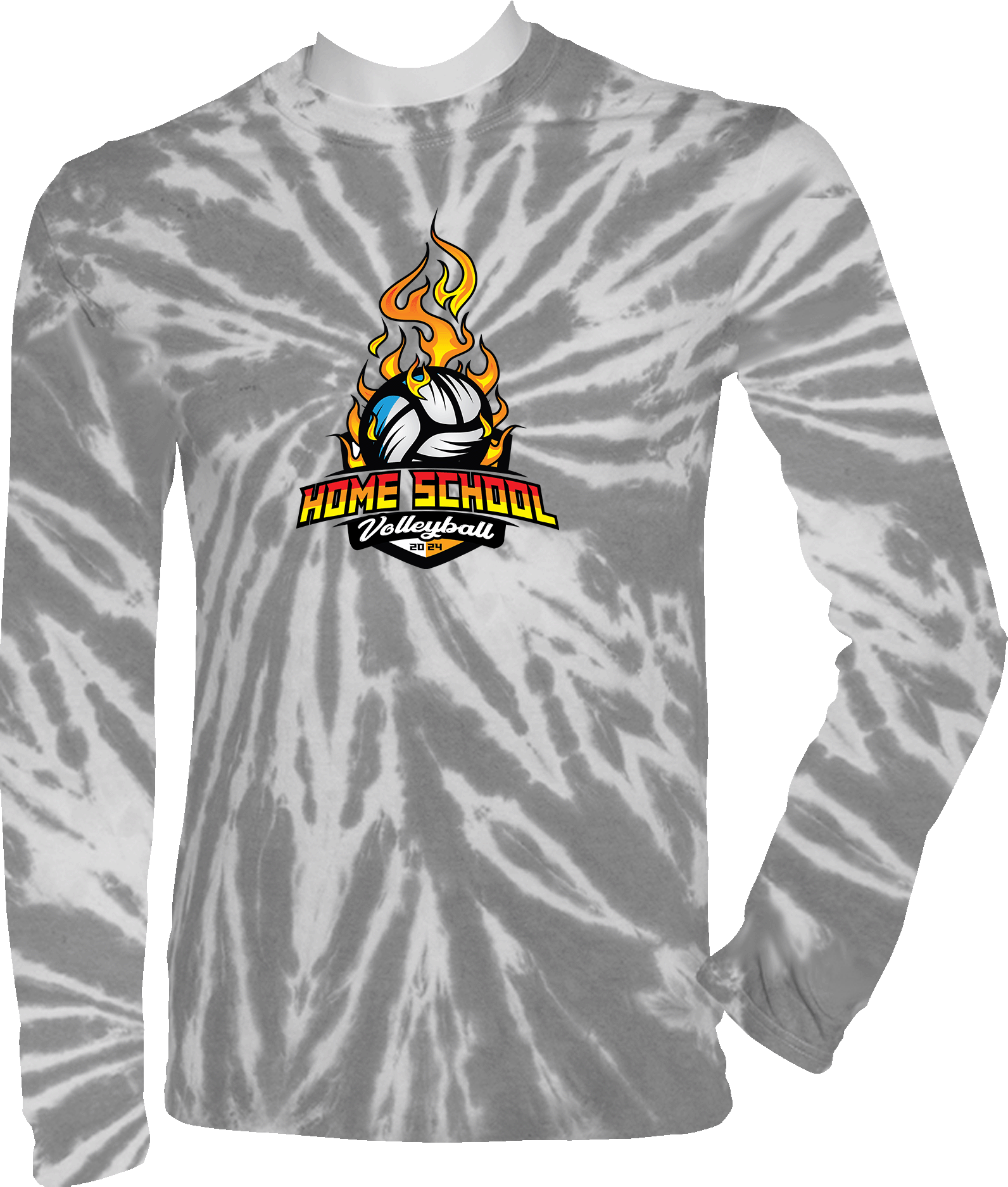 Tie-Dye Long Sleeves - 2024 Home School Volleyball