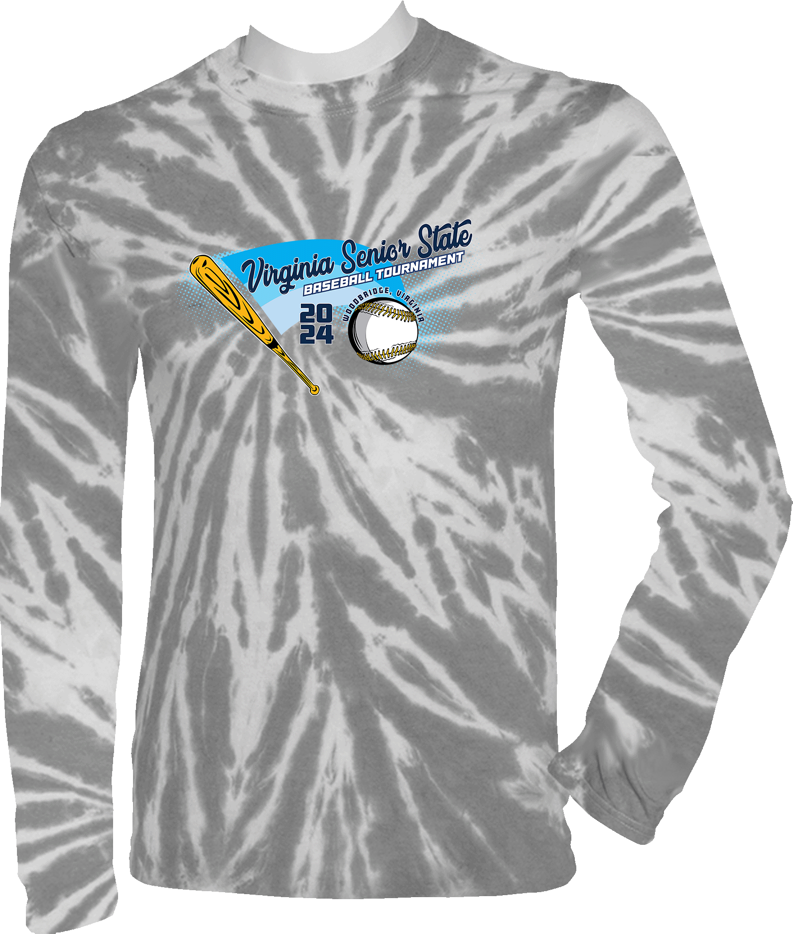 Tie-Dye Long Sleeves - 2024 Virginia Senior State Baseball Tournament