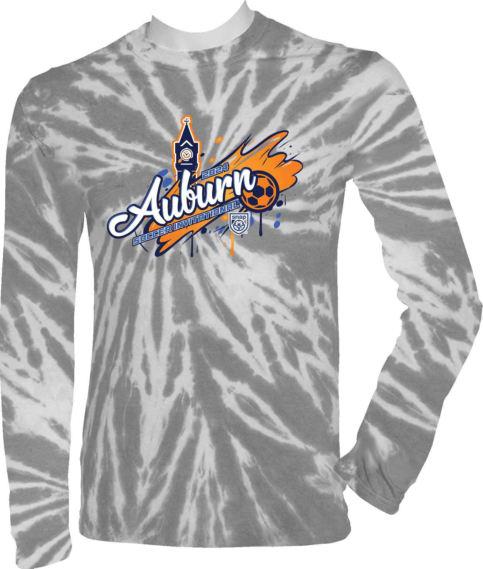 Tie-Dye Long Sleeves - 2024 Auburn Soccer Invitational