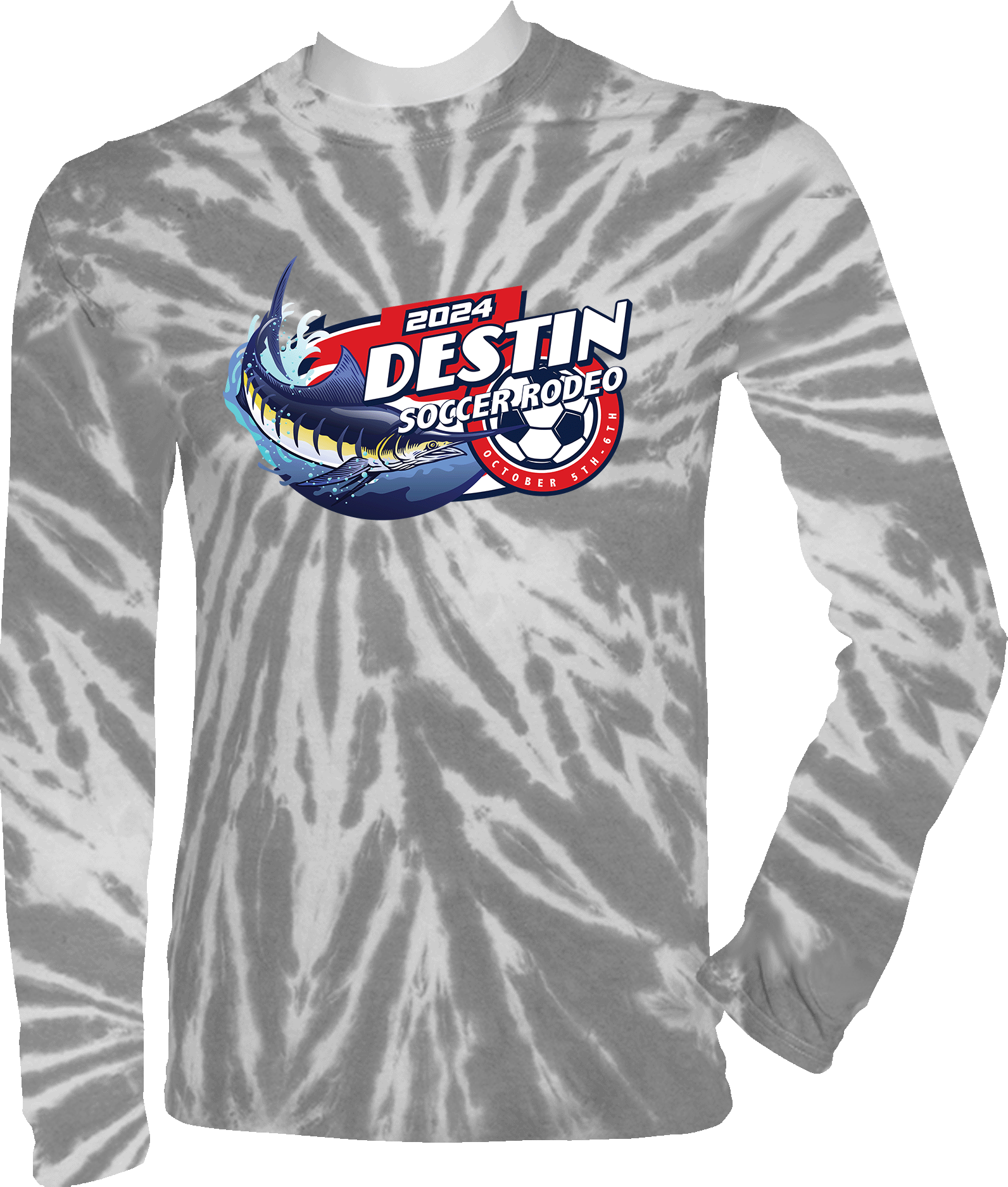 Tie-Dye Long Sleeves - 2024 Destin Soccer Rodeo