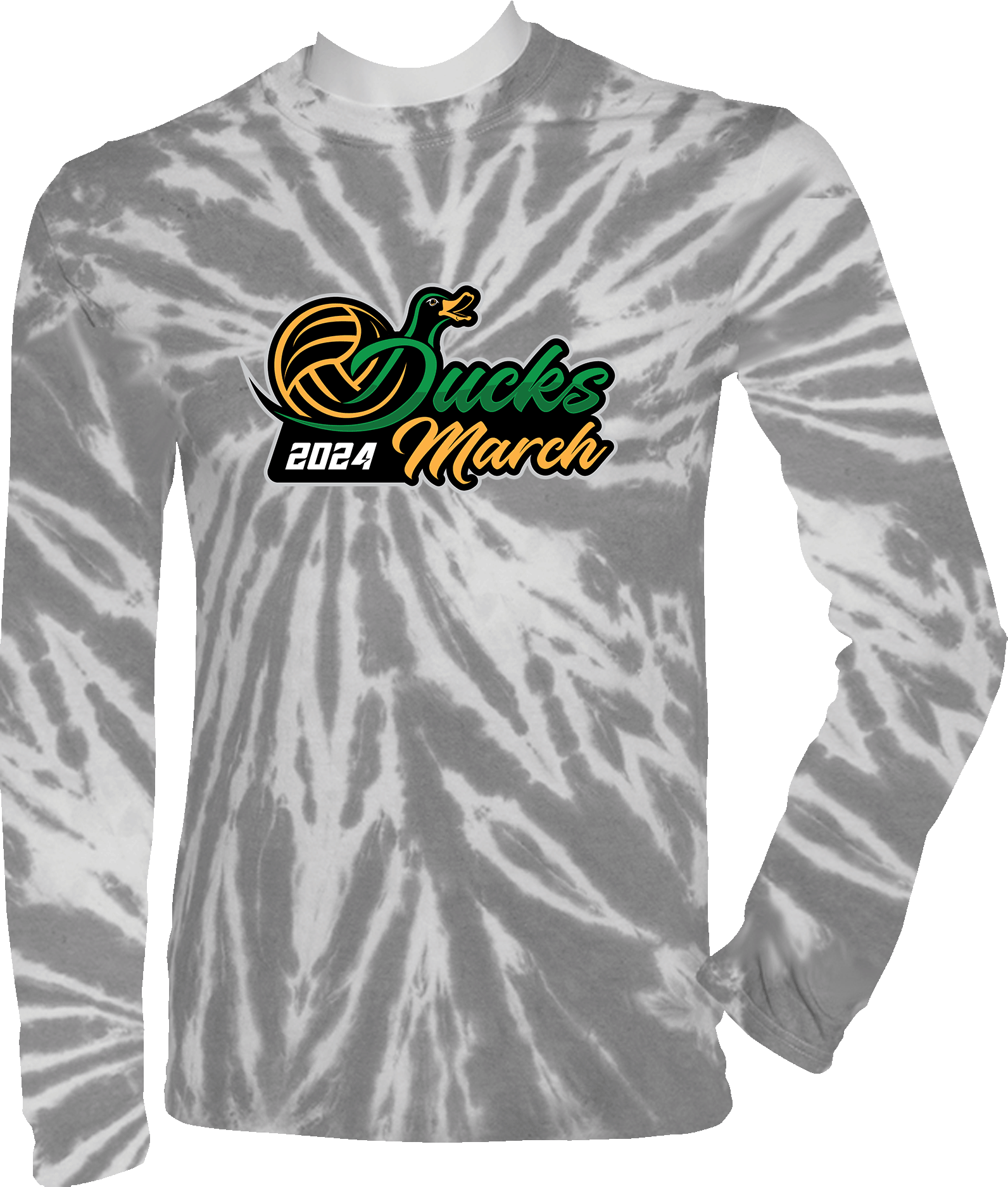 Tie-Dye Long Sleeves - 2024 Ducks March