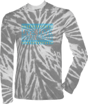 Tie-Dye Long Sleeves - Live Love Build Robots Blue