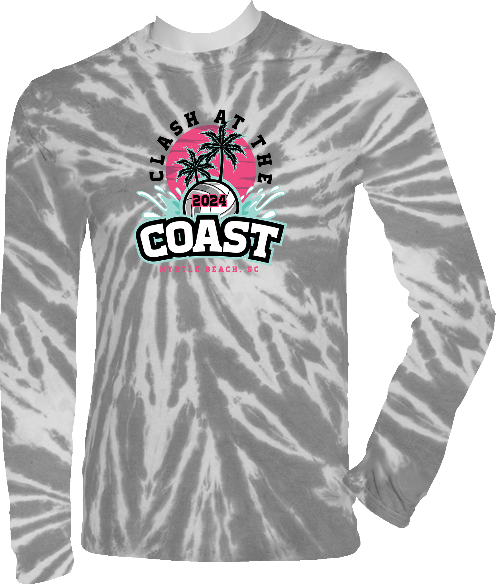 Tie-Dye Long Sleeves - 2024 Clash At The Coast