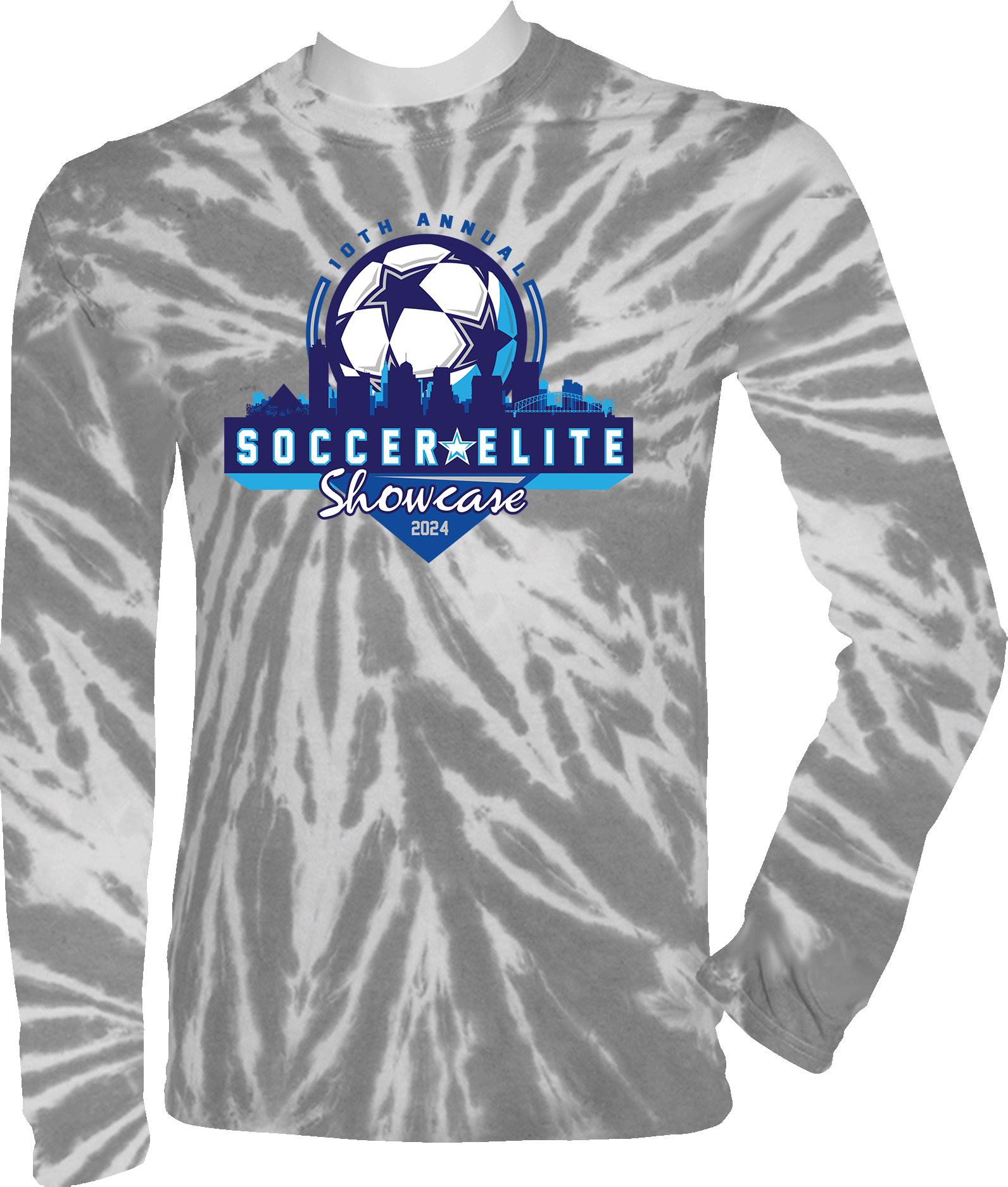 Tie-Dye Long Sleeves - 2024 10th Annual Soccer Elite Showcase