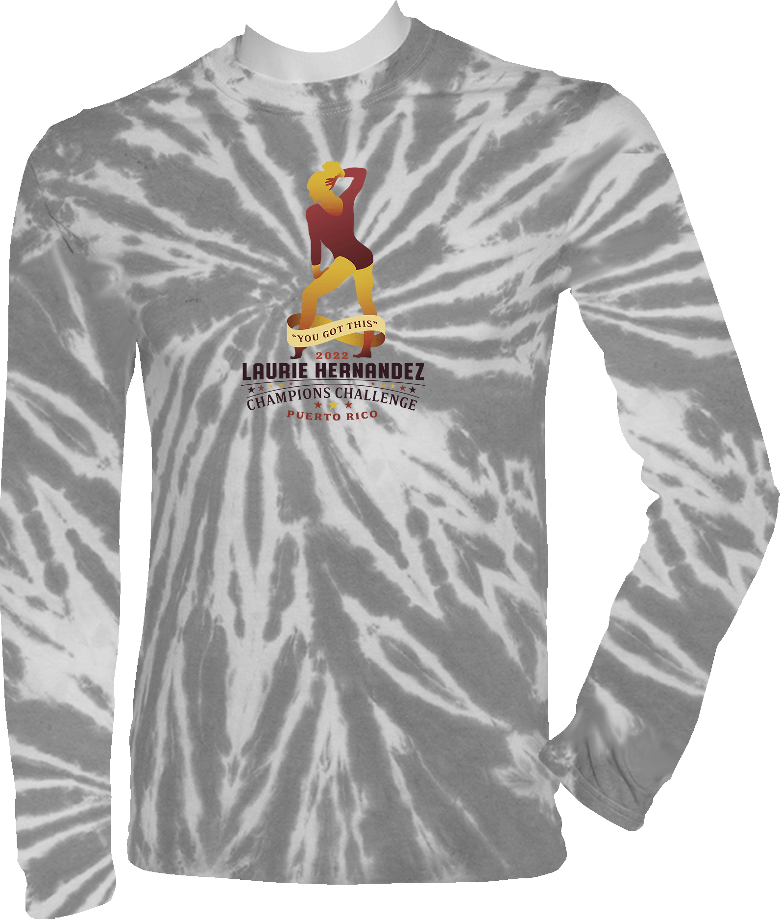 Tie-Dye Long Sleeves - 2023 Laurie Hernandez Champions Challenge Puerto Rico