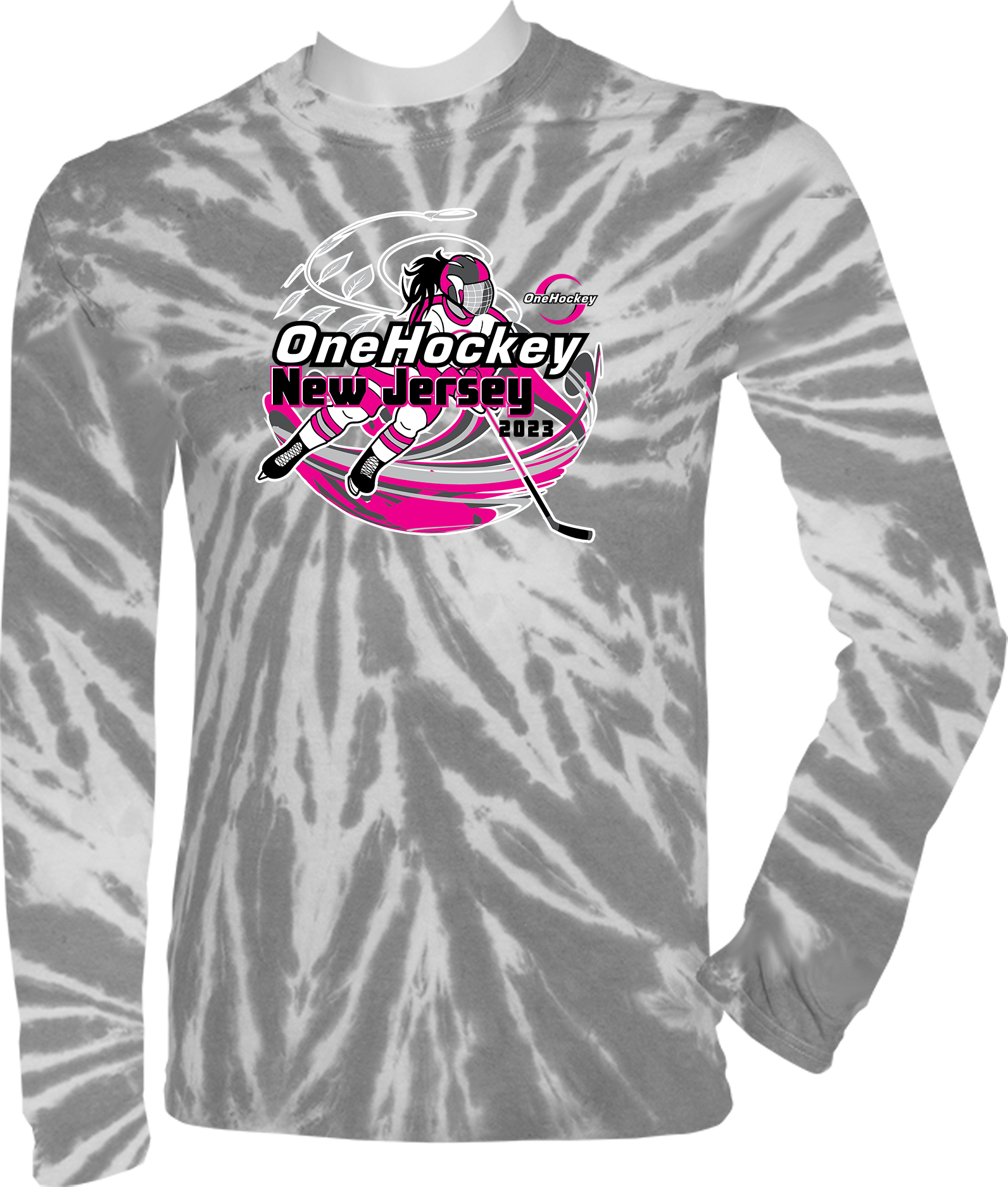 Tie-Dye Long Sleeves - 2023 OneHockey New Jersey GIRLS