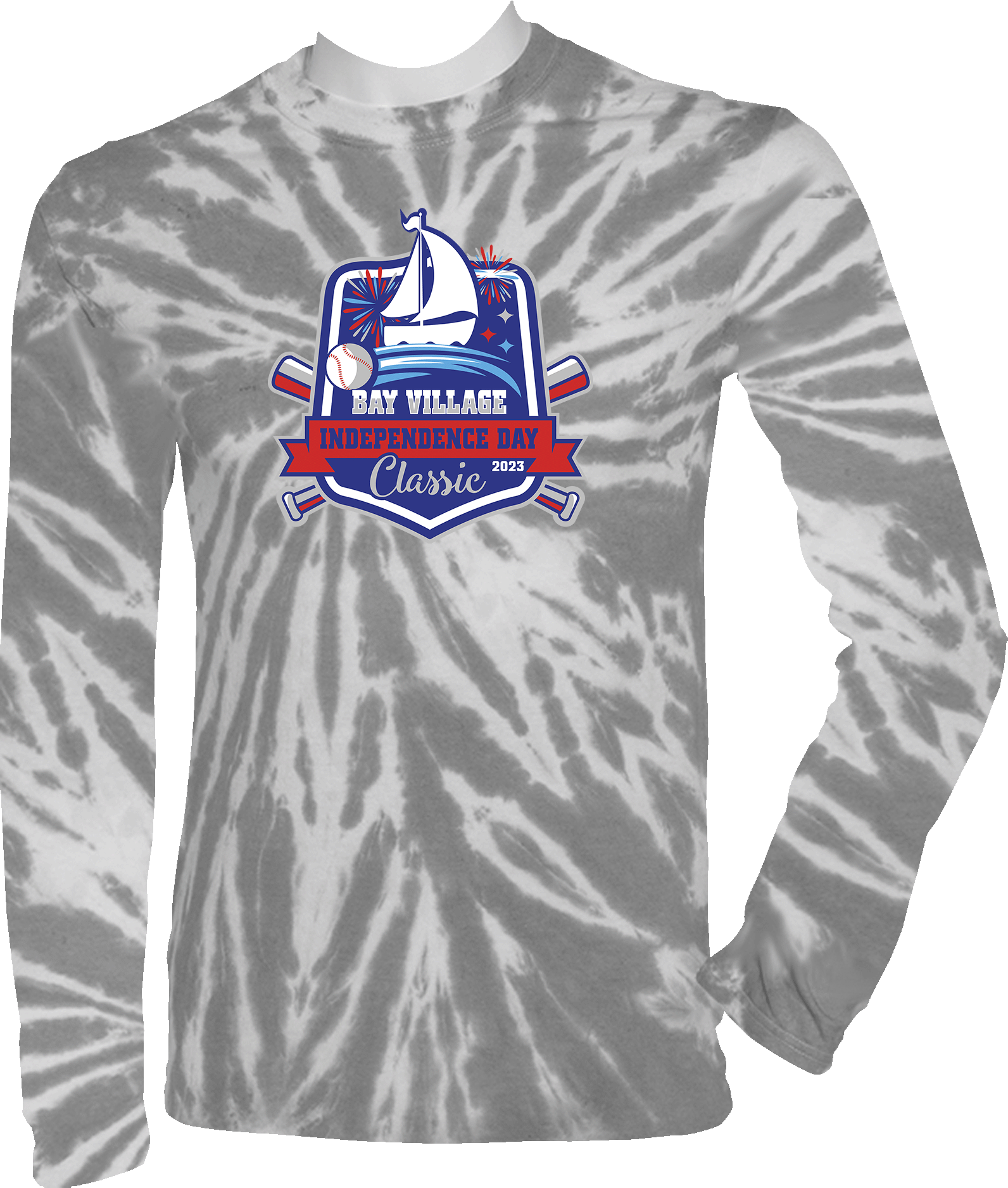 TIE-DYE LONG SLEEVES - 2023 Bay Village Independence Day Classic