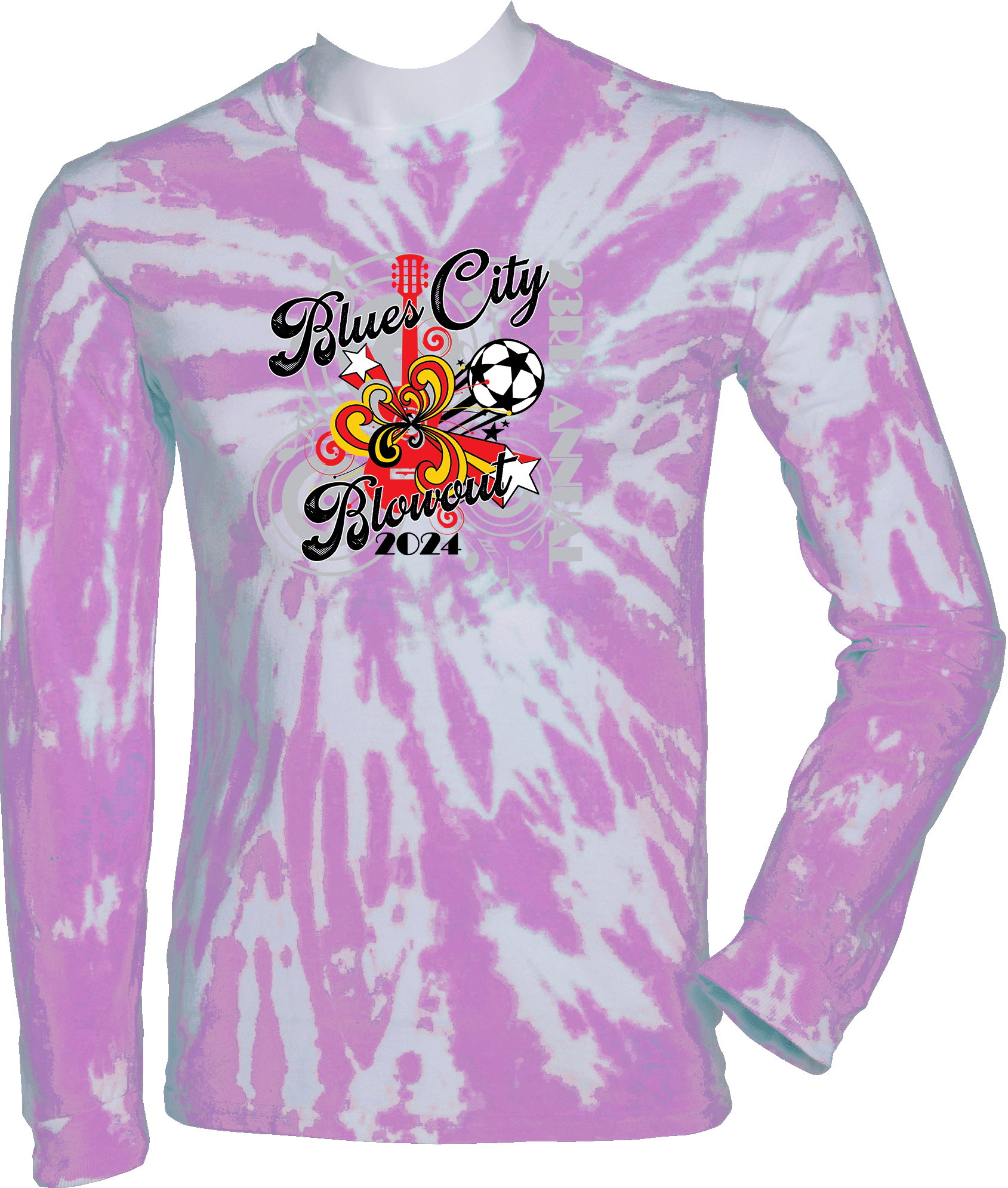 Tie-Dye Long Sleeves - 2024 23rd Annual Blues City Blowout
