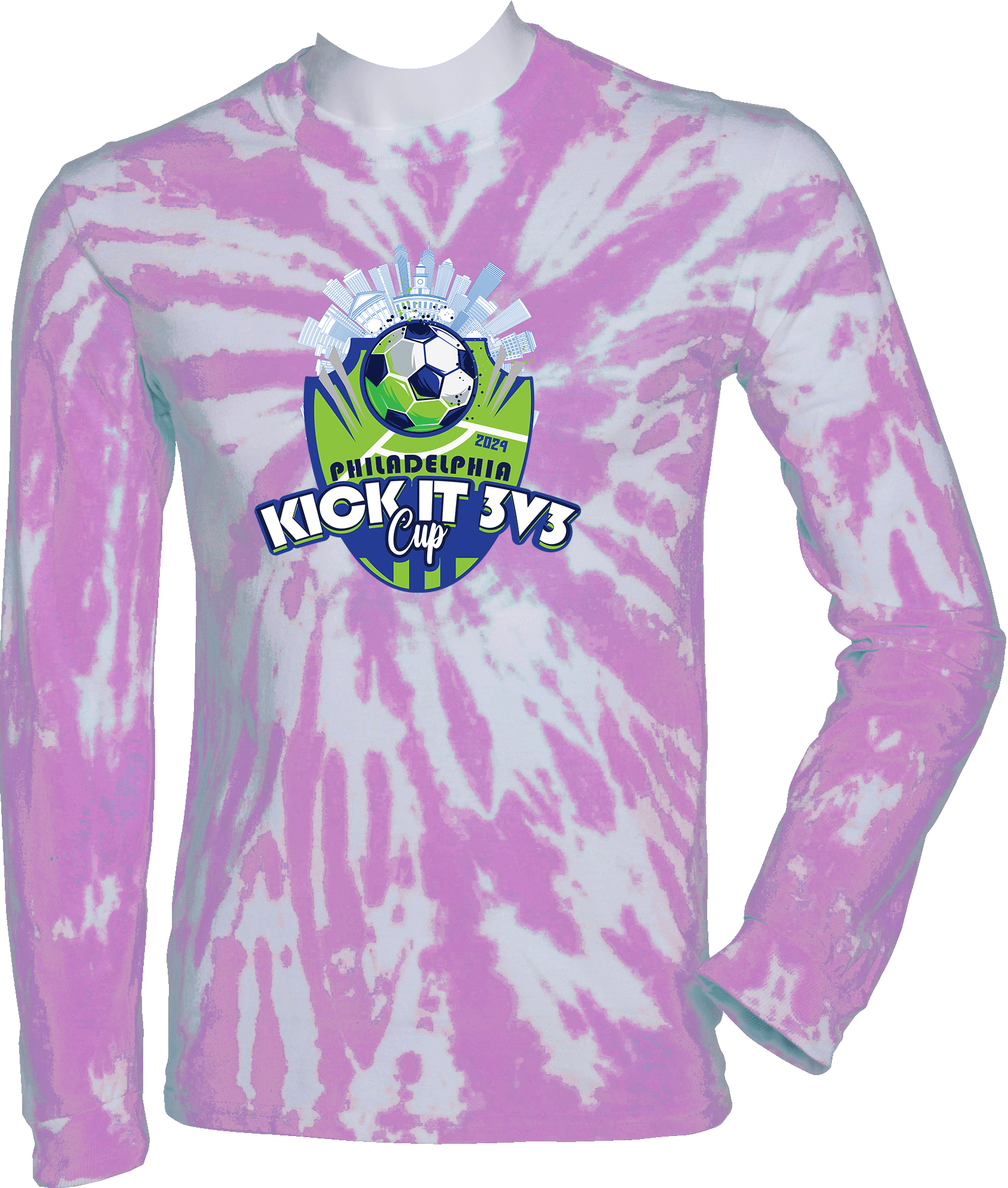 Tie-Dye Long Sleeves - 2024 Kick It 3v3 West-Mont United