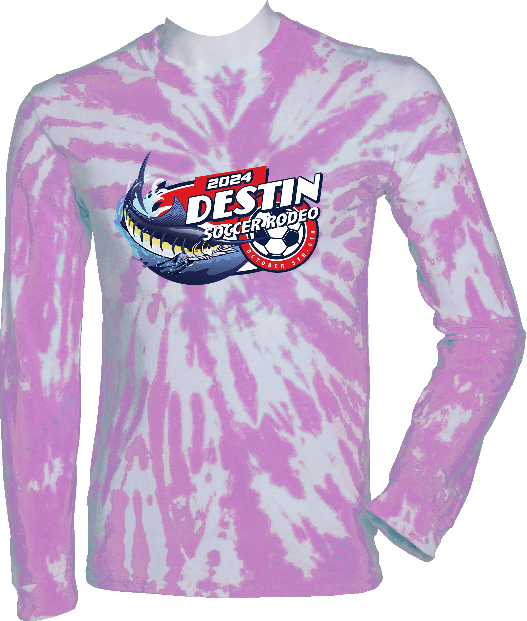 Tie-Dye Long Sleeves - 2024 Destin Soccer Rodeo