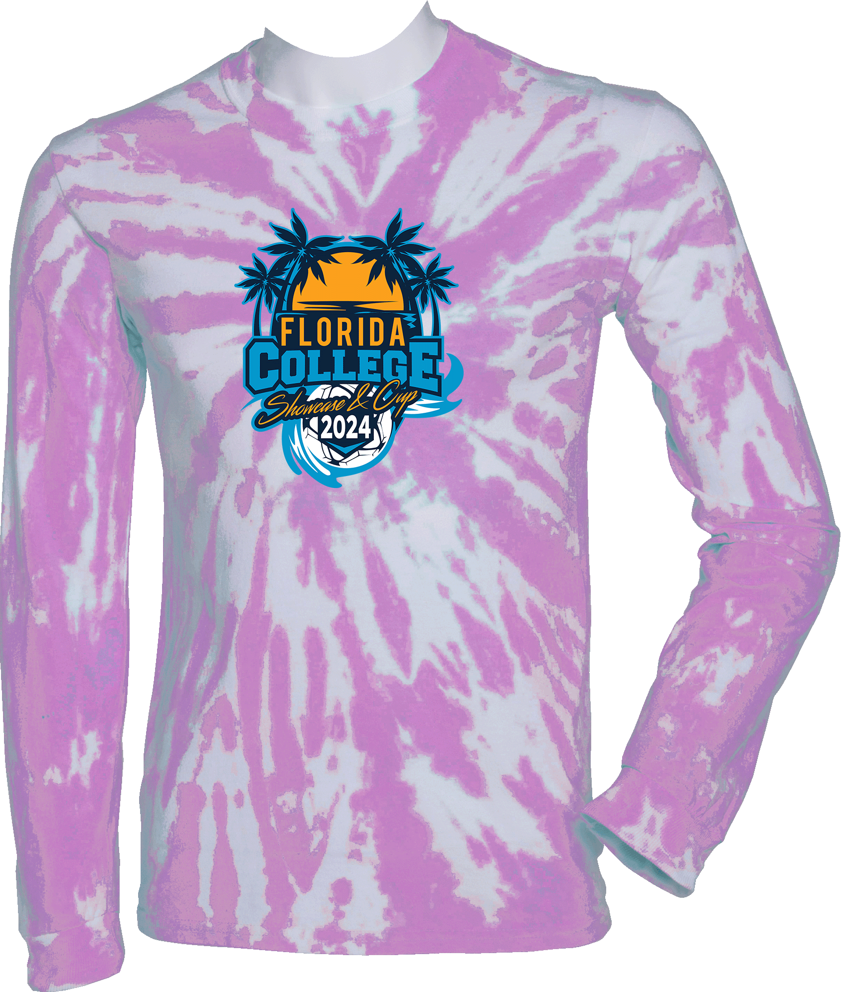 Tie-Dye Long Sleeves - 2024 Florida College Showcase and Cup