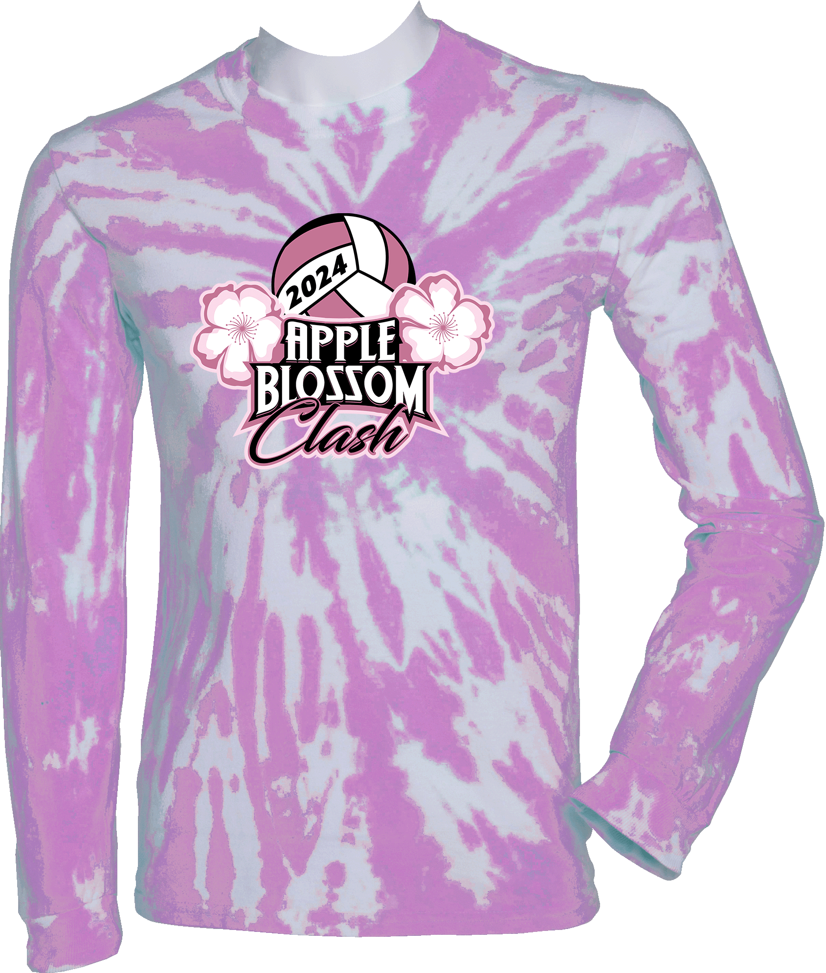 Tie-Dye Long Sleeves - 2024 Apple Blossom Clash